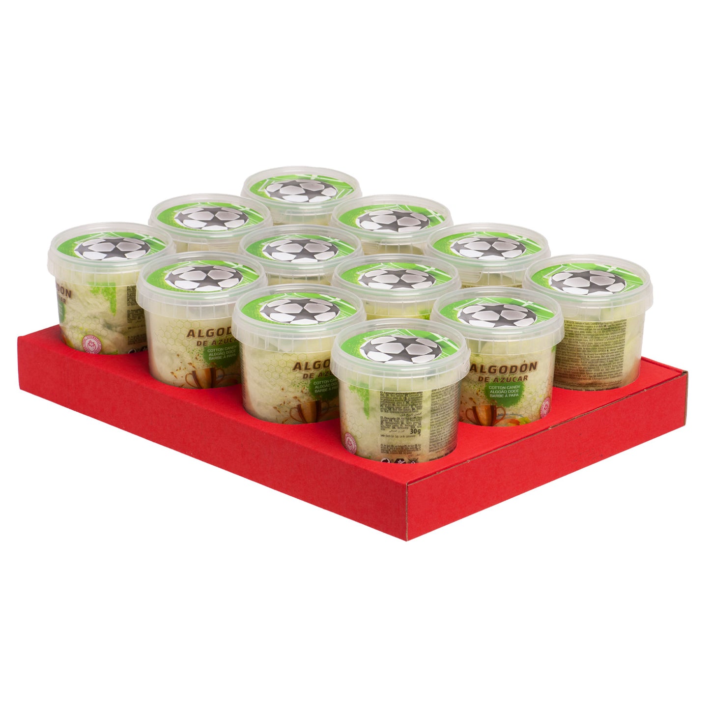 ALGODÓN DE AZÚCAR CON STICKER FÚTBOL 30GR