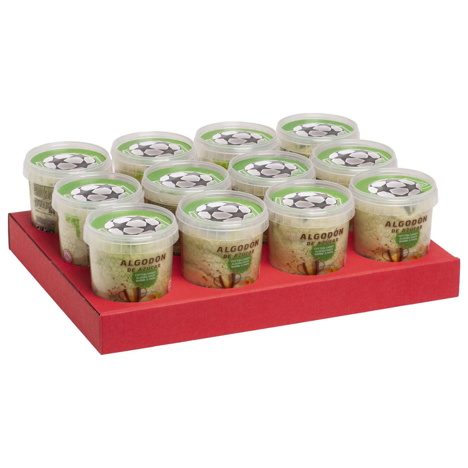 ALGODÓN DE AZÚCAR CON STICKER FÚTBOL 30GR