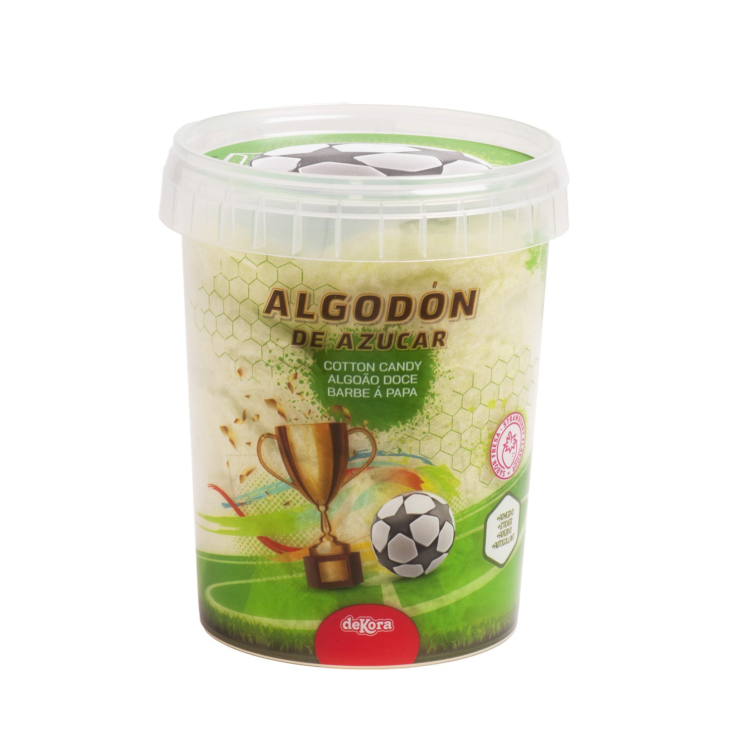 FOOTBALL CANDY FLOSS WITH STICKER 30GR