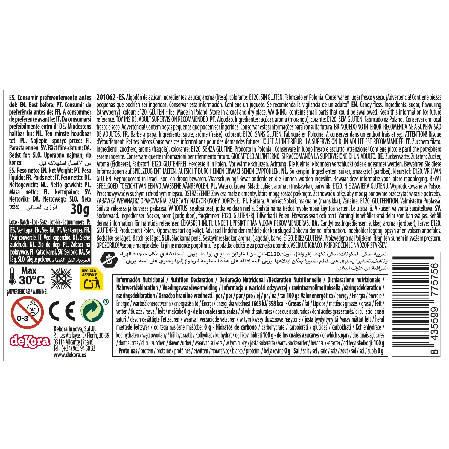 LGODÃO DOCE UNICORNIO 30GR