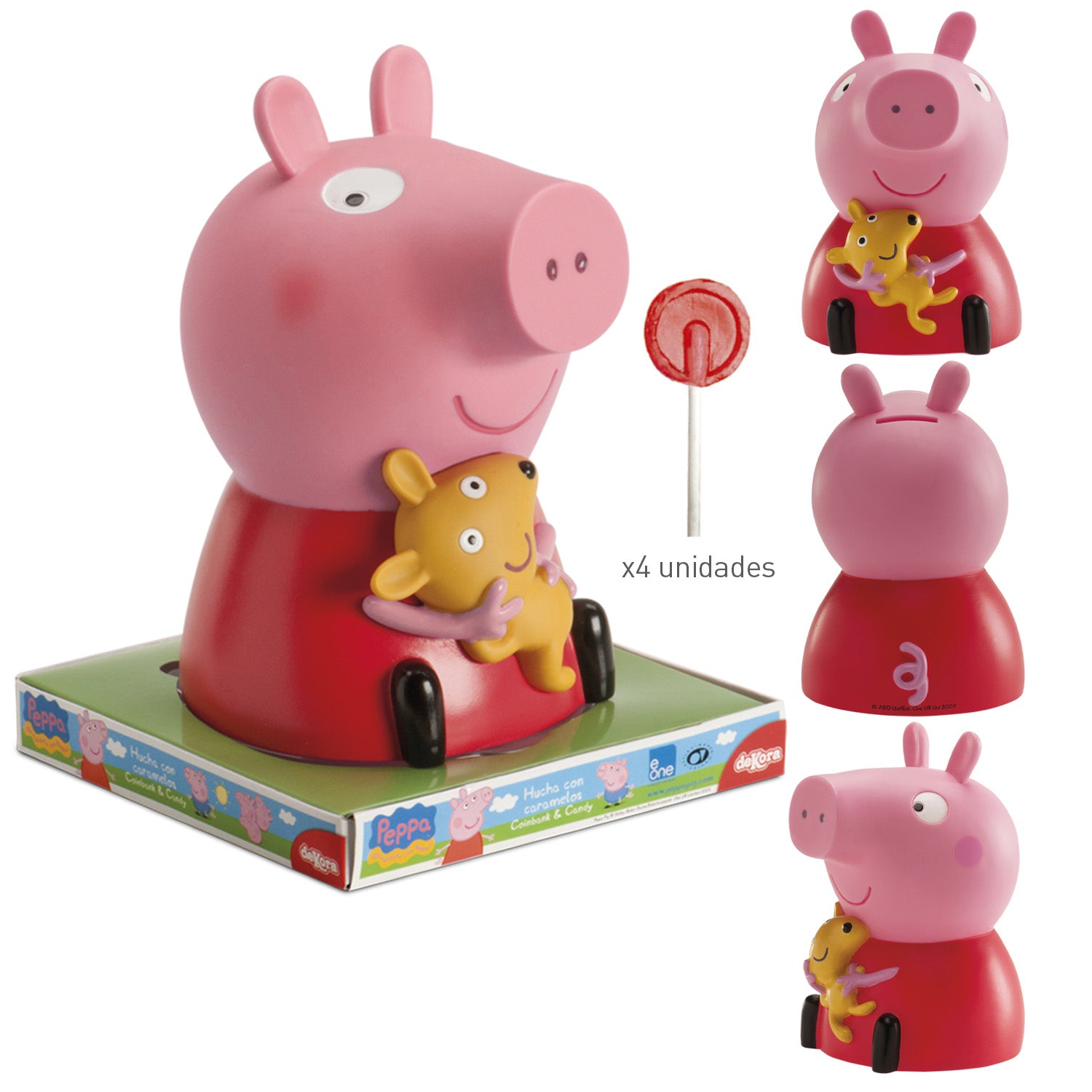 TIRELIRE PEPPA PIG AVEC BONBONS