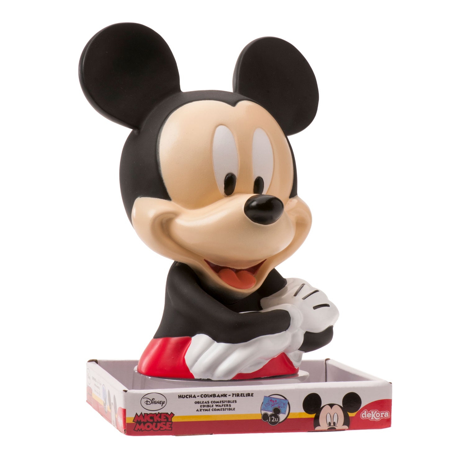 TIRELIRE MICKEY AVEC BILLETS EN AZYME COMESTIBLES 10G