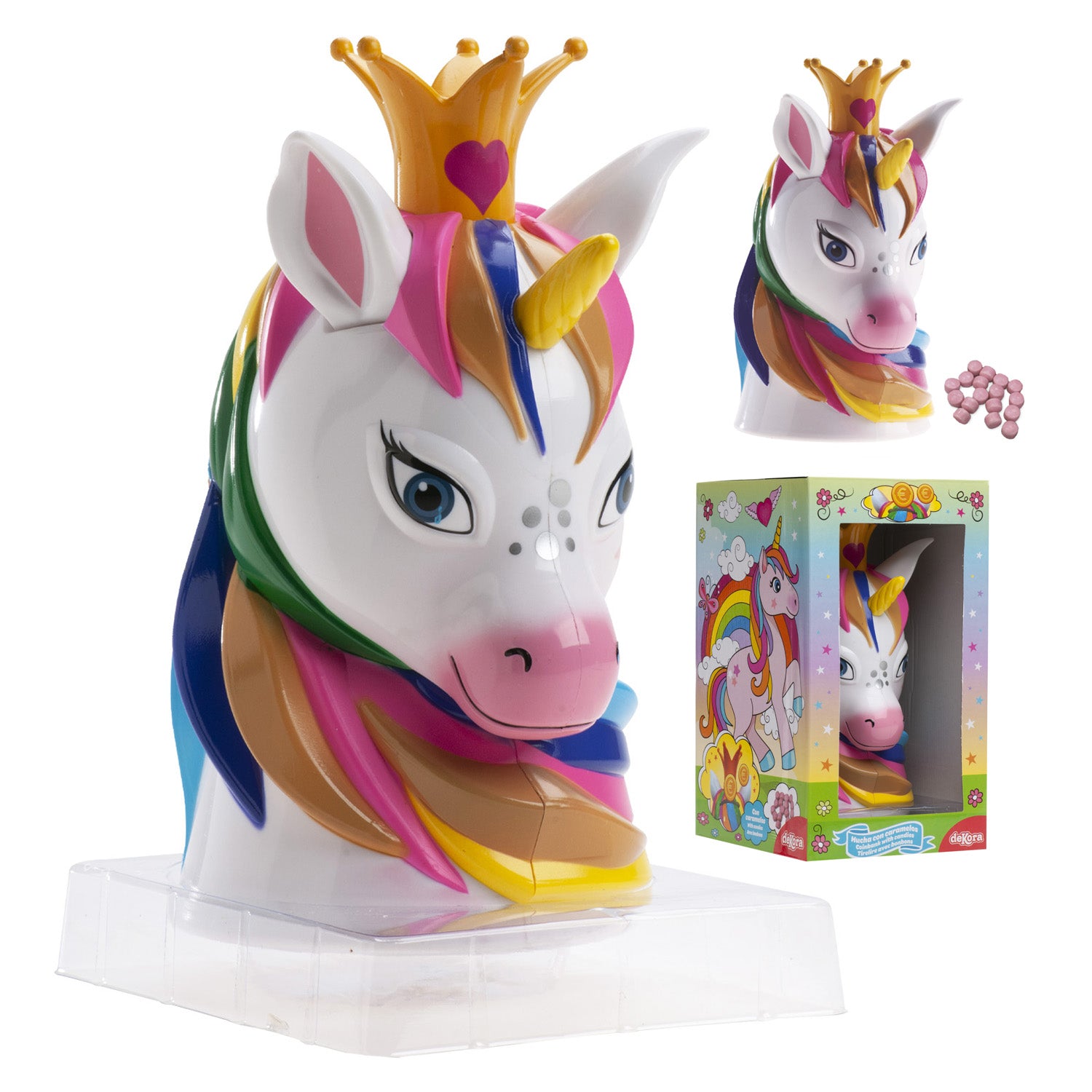 HUCHA UNICORNIO CON CARAMELOS 30G