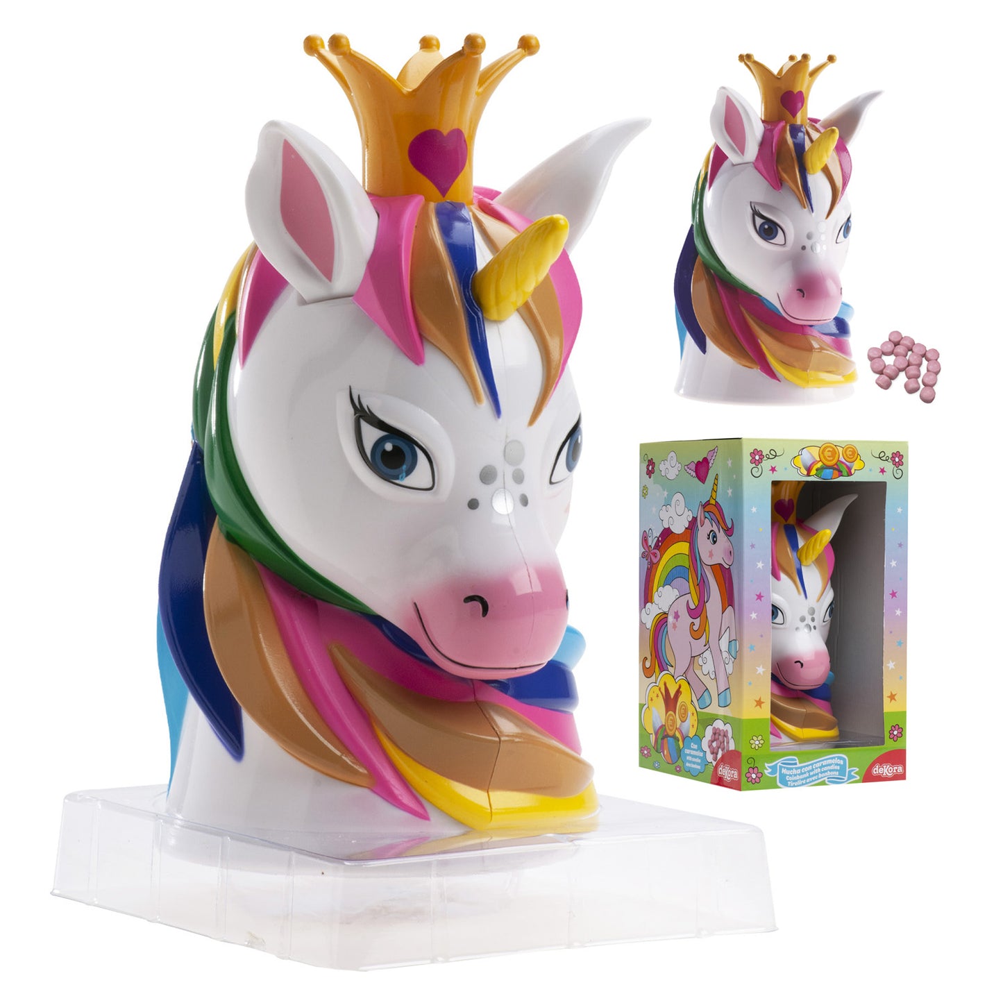 HUCHA UNICORNIO CON CARAMELOS 30G