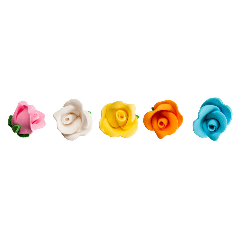 DECORAZIONE PASTA DI ZUCCHERO FIORI CON BASE