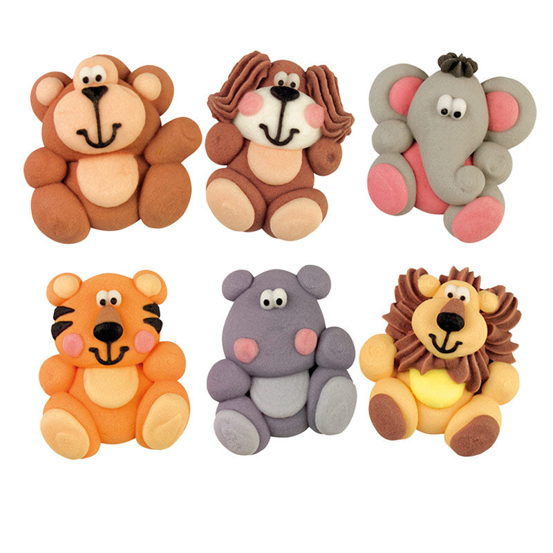 DECORACION AZUCAR 2D ANIMALES SURTIDOS 28X30X12MM