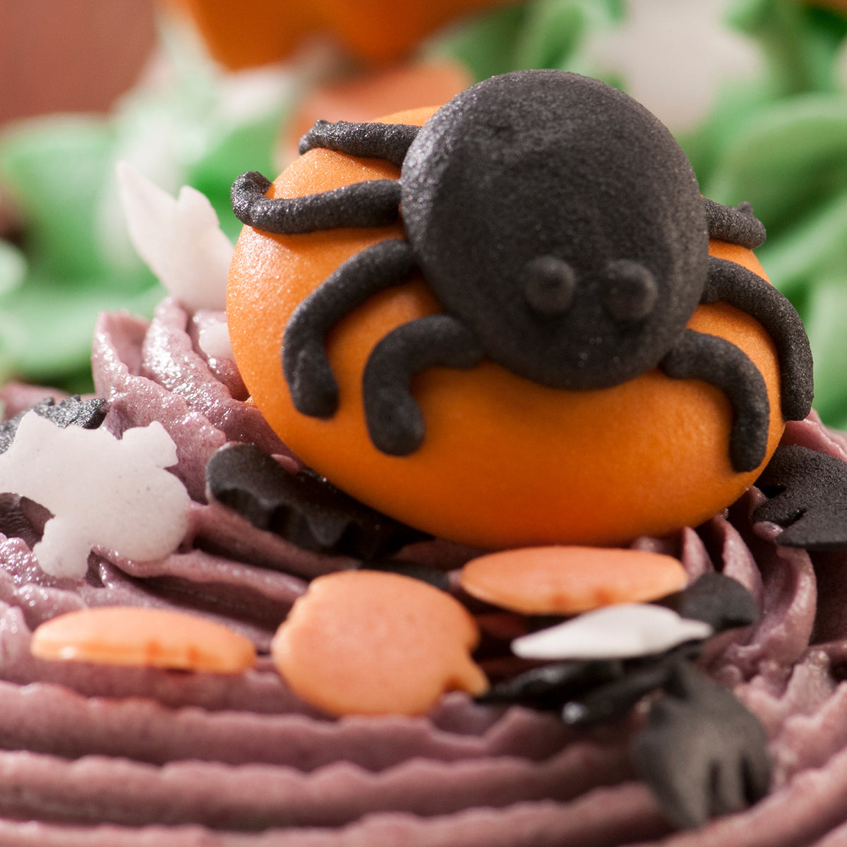 HALLOWEEN SUGAR CAKE DECORATION 3D 4 DESIGNS 31X36MM