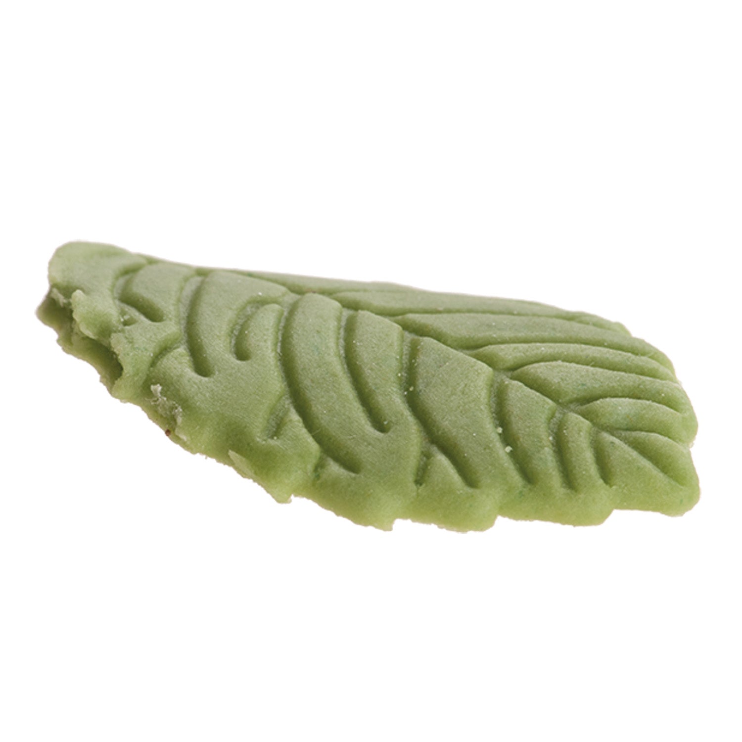 DÉCORATION EN SUCRE FEUILLE VERT OLIVE 3,7CM