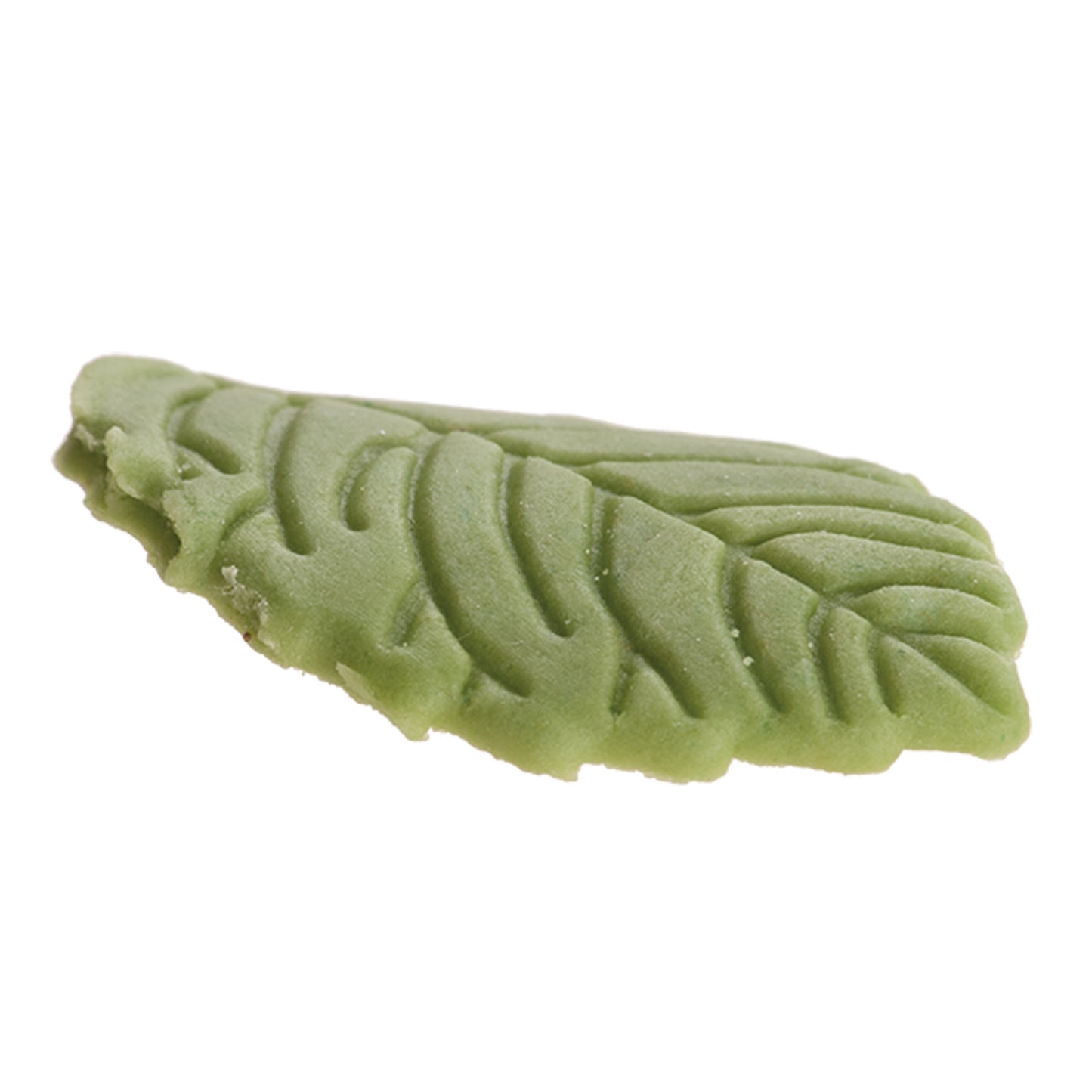 DÉCORATION EN SUCRE FEUILLE VERT OLIVE 3,7CM