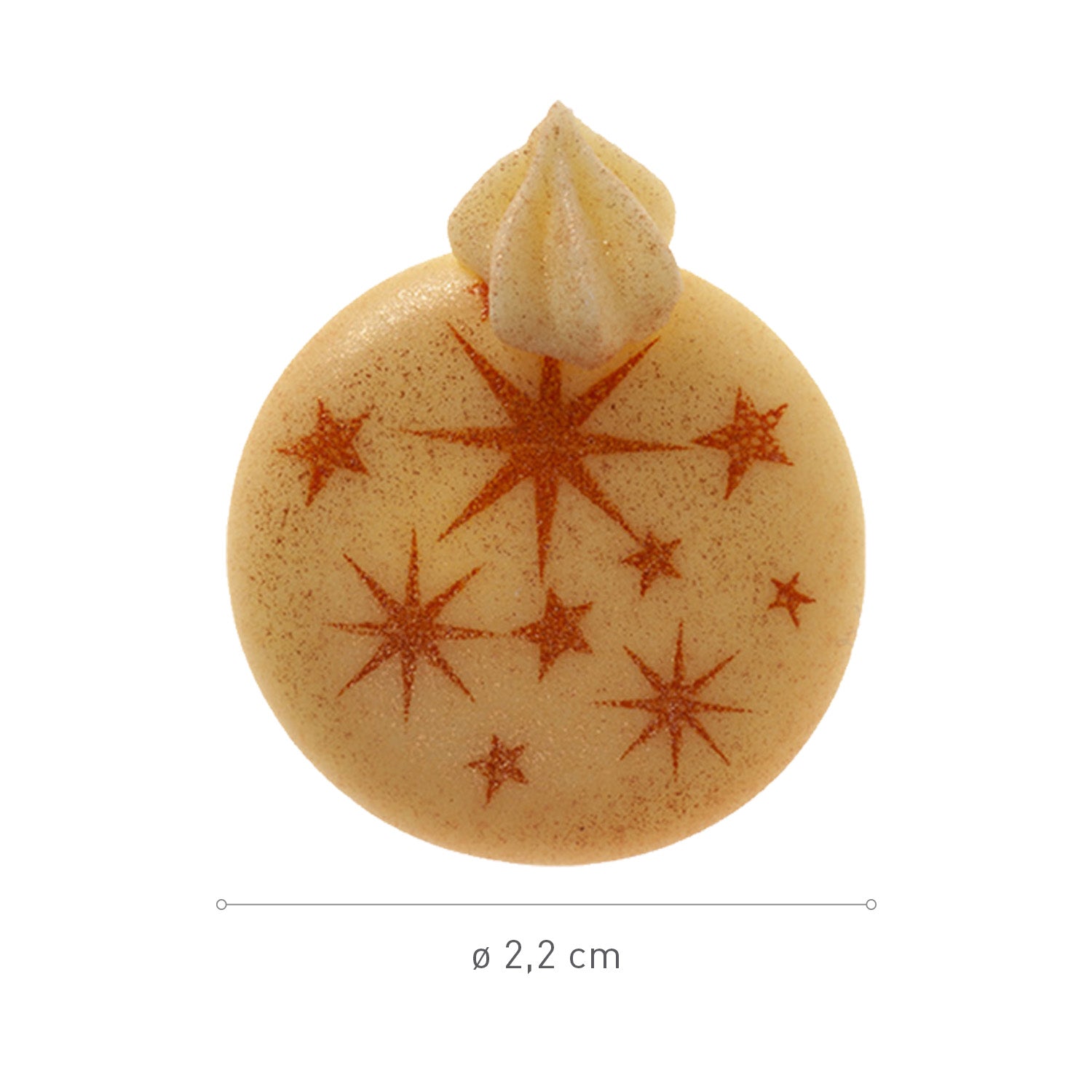 DÉCORATION EN SUCRE BOULES DE NOEL Ø 22 MM