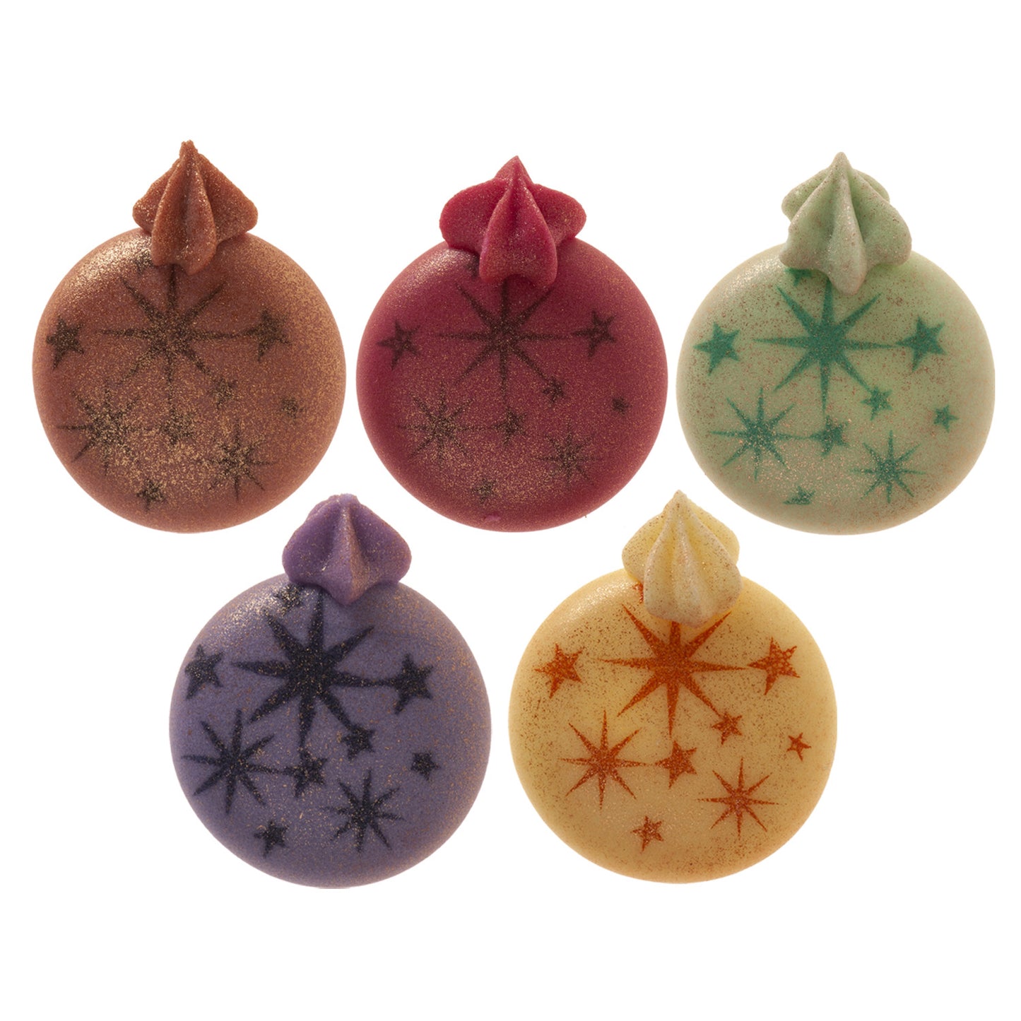 DÉCORATION EN SUCRE BOULES DE NOEL Ø 22 MM