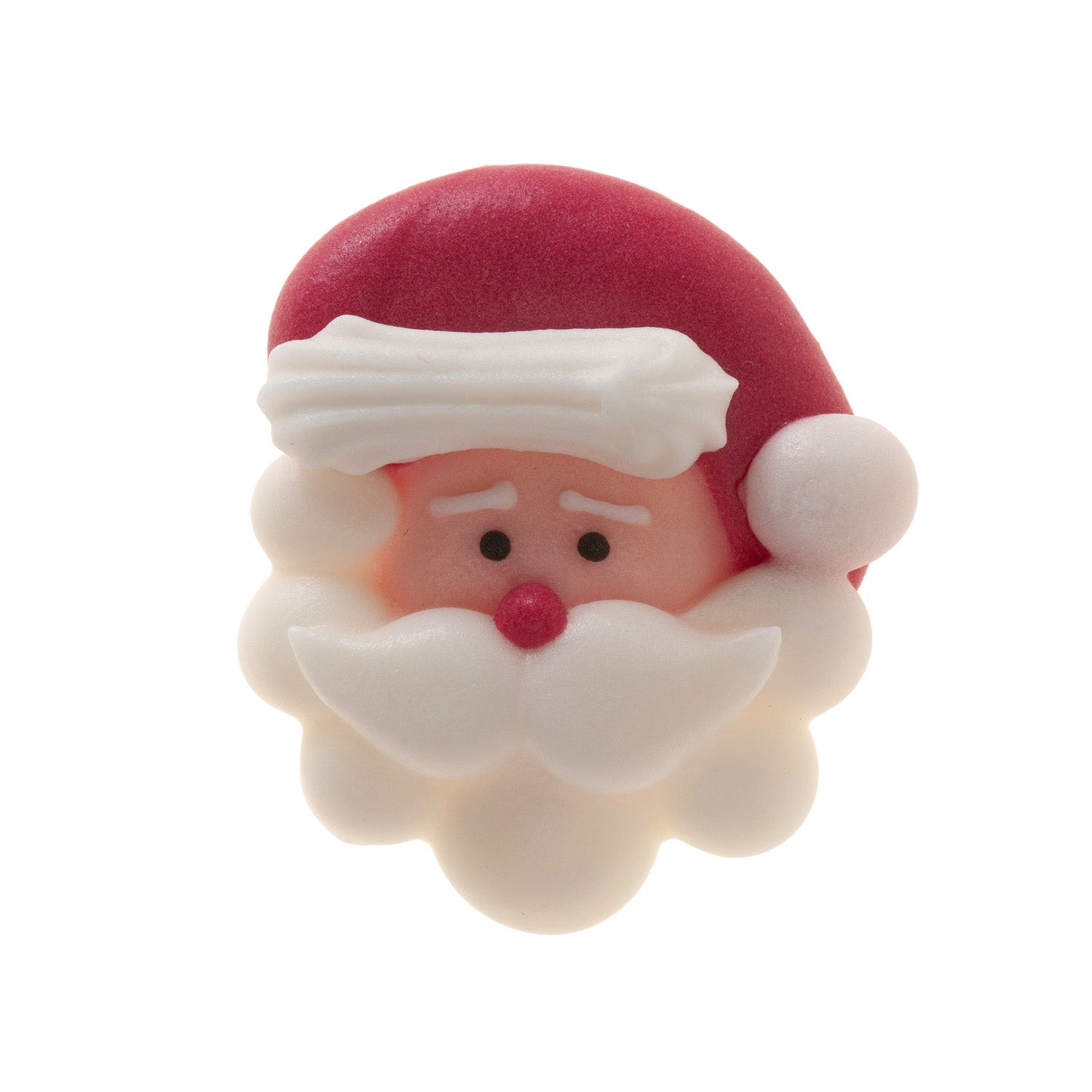 DECORACION AZÚCAR CARA DE PAPÁ NOEL 35X31 MM