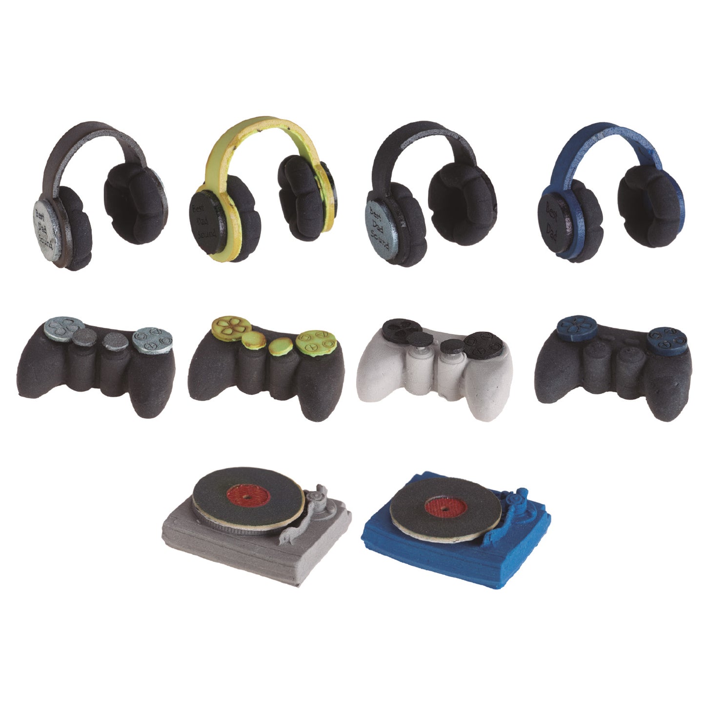 DECORACIÓN AZÚCAR PLAY STATION Y TOCA DISCO 4-6 CM