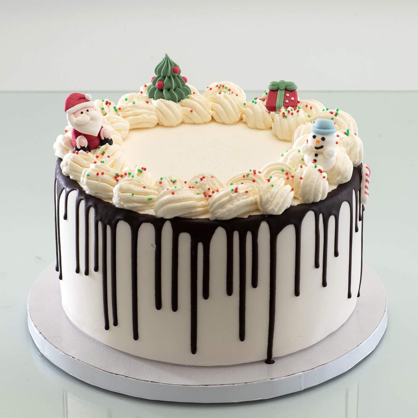 DECORAÇÃO DE AÇÚCAR 3D PAPAI NOEL, ÁRVORE E BONECO DE NEVE 3~4.5CM