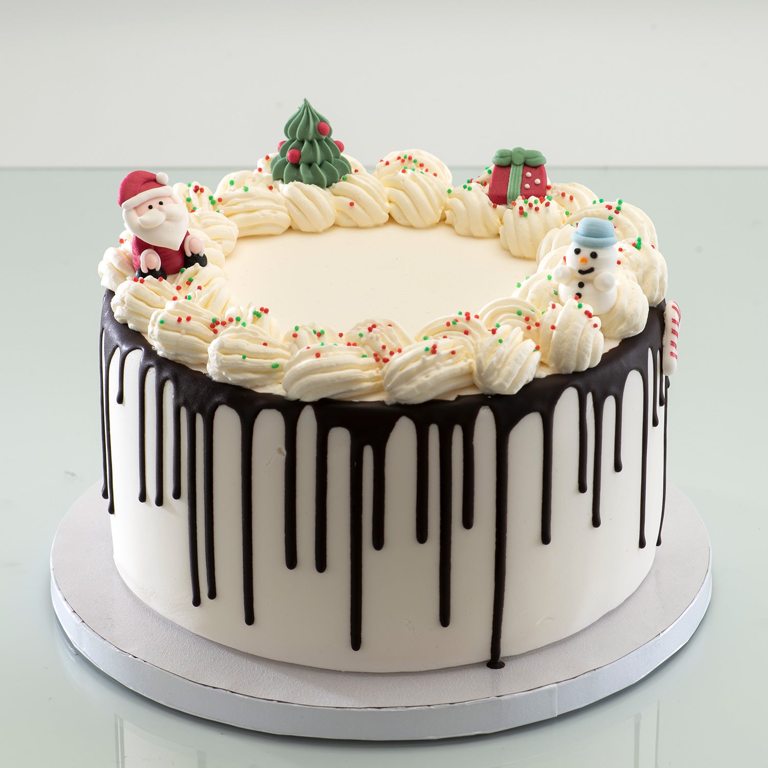 DECORAÇÃO DE AÇÚCAR 3D PAPAI NOEL, ÁRVORE E BONECO DE NEVE 3~4.5CM