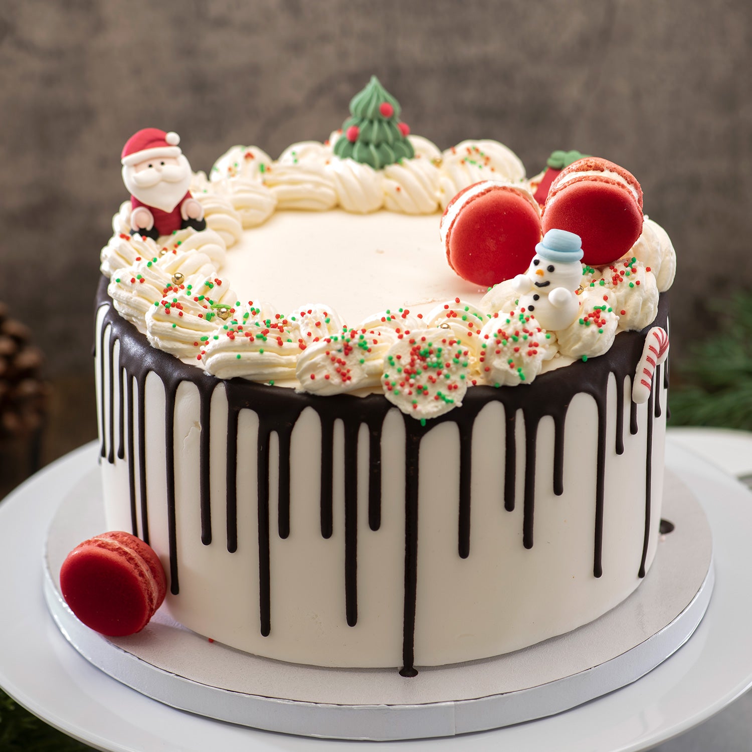 DECORAÇÃO DE AÇÚCAR 3D PAPAI NOEL, ÁRVORE E BONECO DE NEVE 3~4.5CM