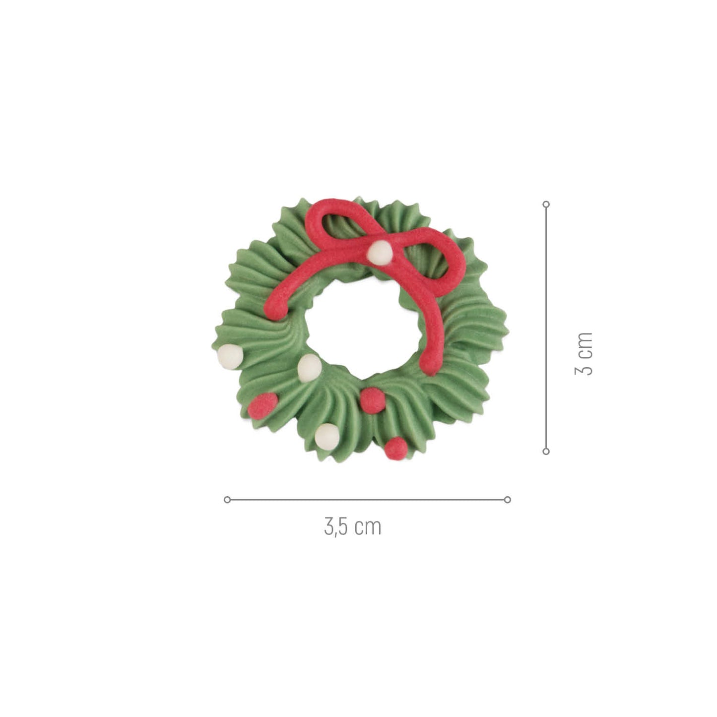 DECORAZIONE DI ZUCCHERO 2D DI NATALE 8 DISEGNI