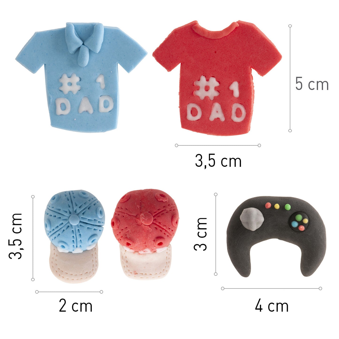 DECORACIÓN AZÚCAR PAPÁ MODERNO 5 DISEÑOS