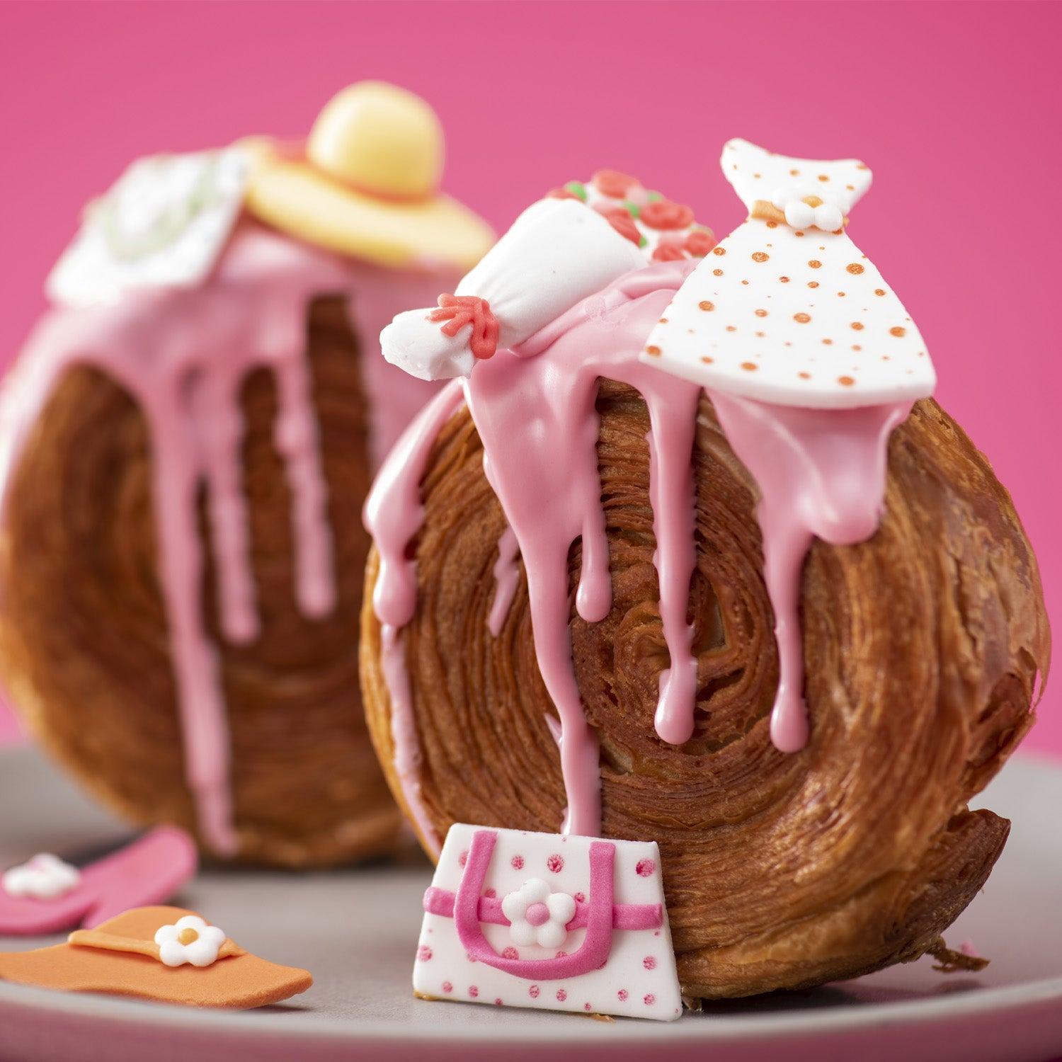 DECORAÇÃO DE AÇÚCAR 2D BOUQUETS E CHAPÉU 8 MODELOS