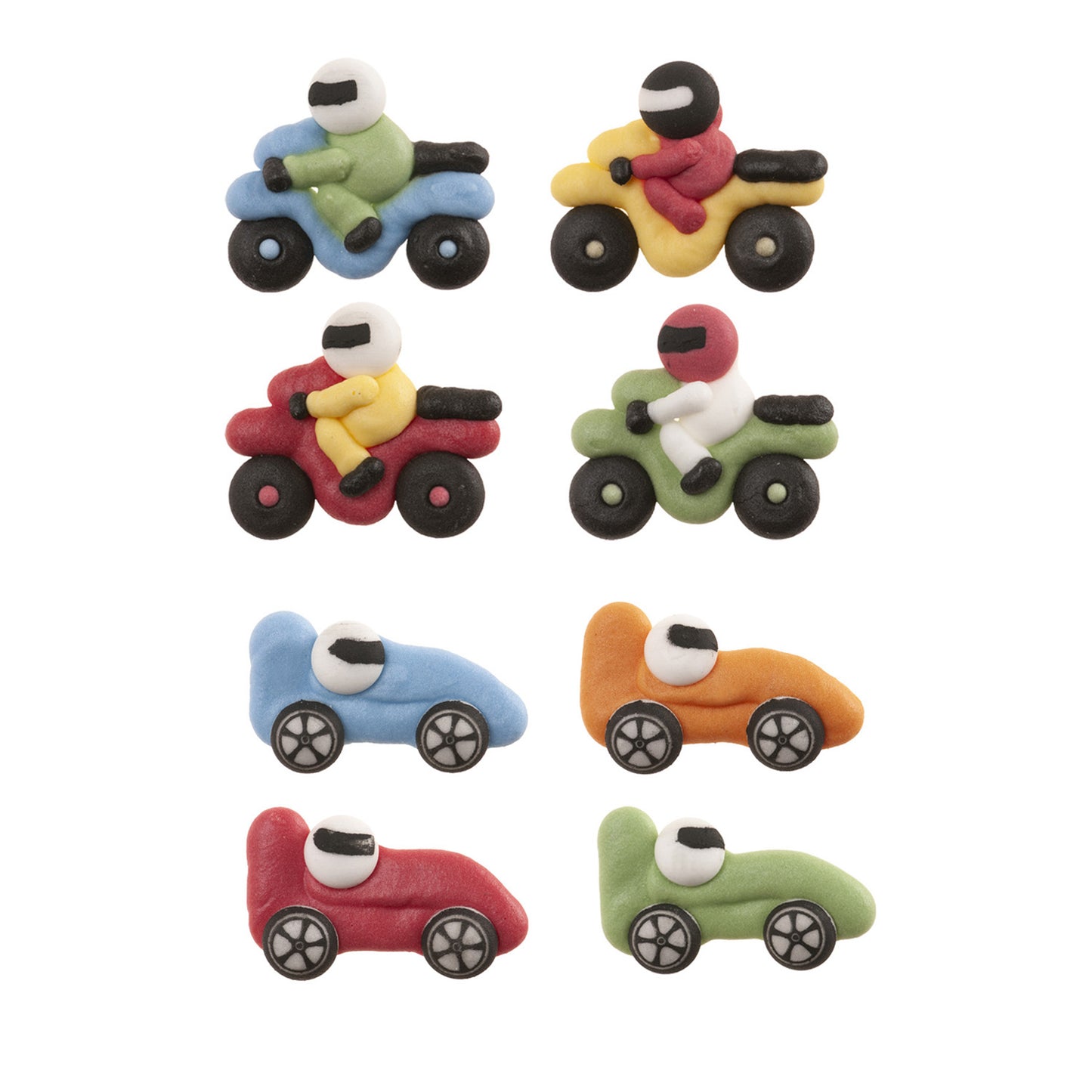 DECORACIÓN AZÚCAR COCHES Y MOTOS 8 DISEÑOS
