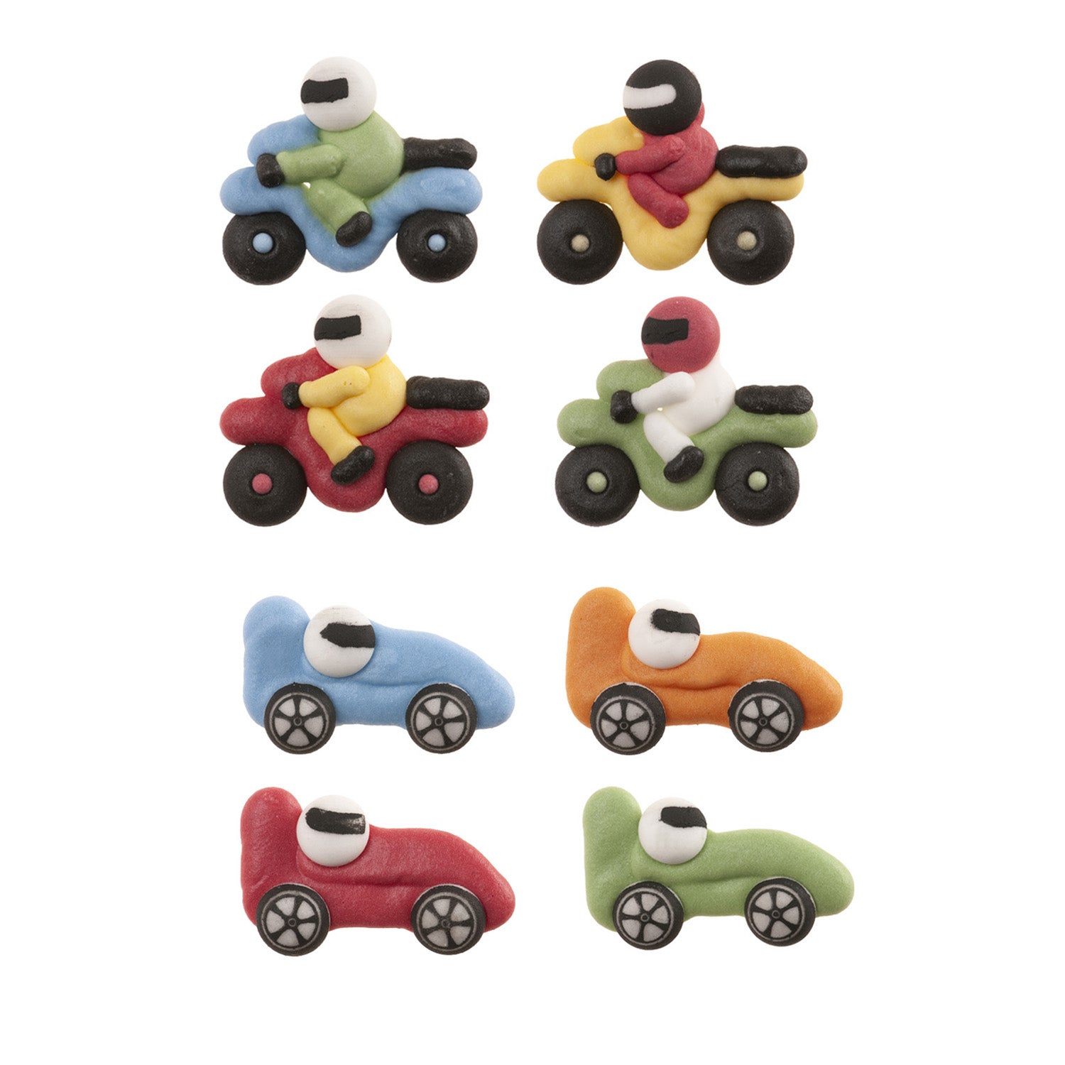 DECORACIÓN AZÚCAR COCHES Y MOTOS 8 DISEÑOS