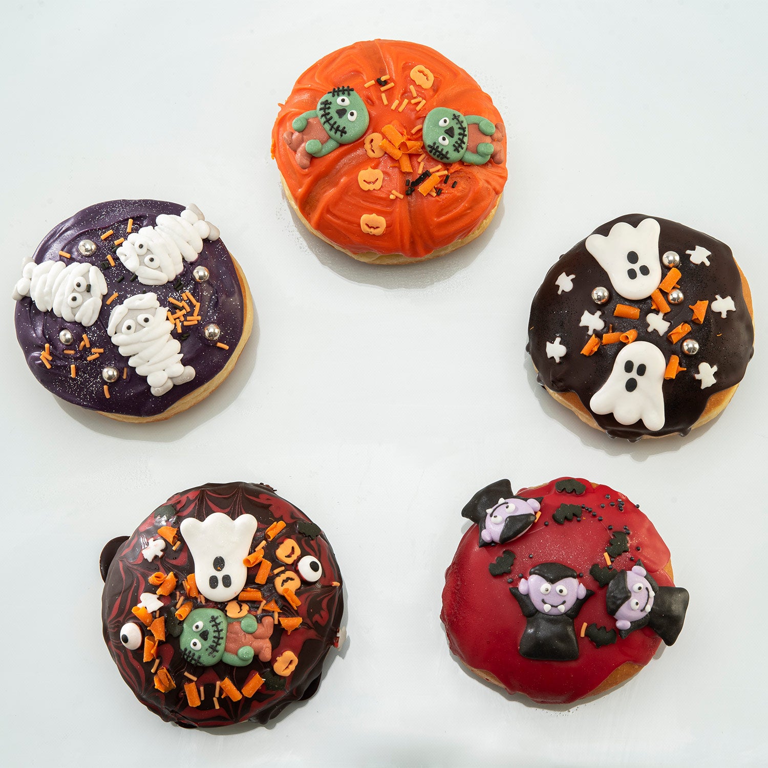 DECORACIÓN AZÚCAR HALLOWEEN 5 MUÑECOS