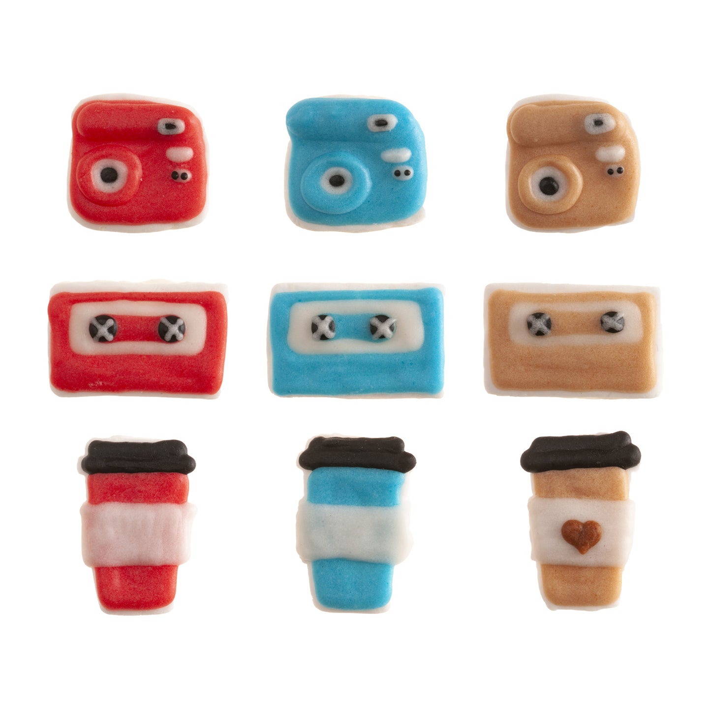 2D SUGAR DECORATION URBAN ICONS 3 MODELS 45 PCS