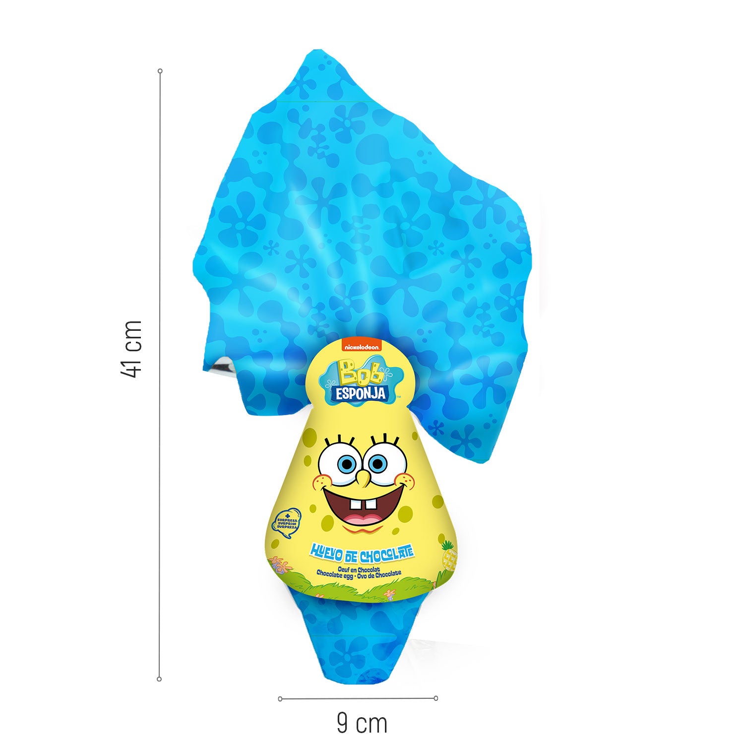OEUFS DE PÂQUES EN CHOCOLAT BOB L'ÉPONGE 120GR
