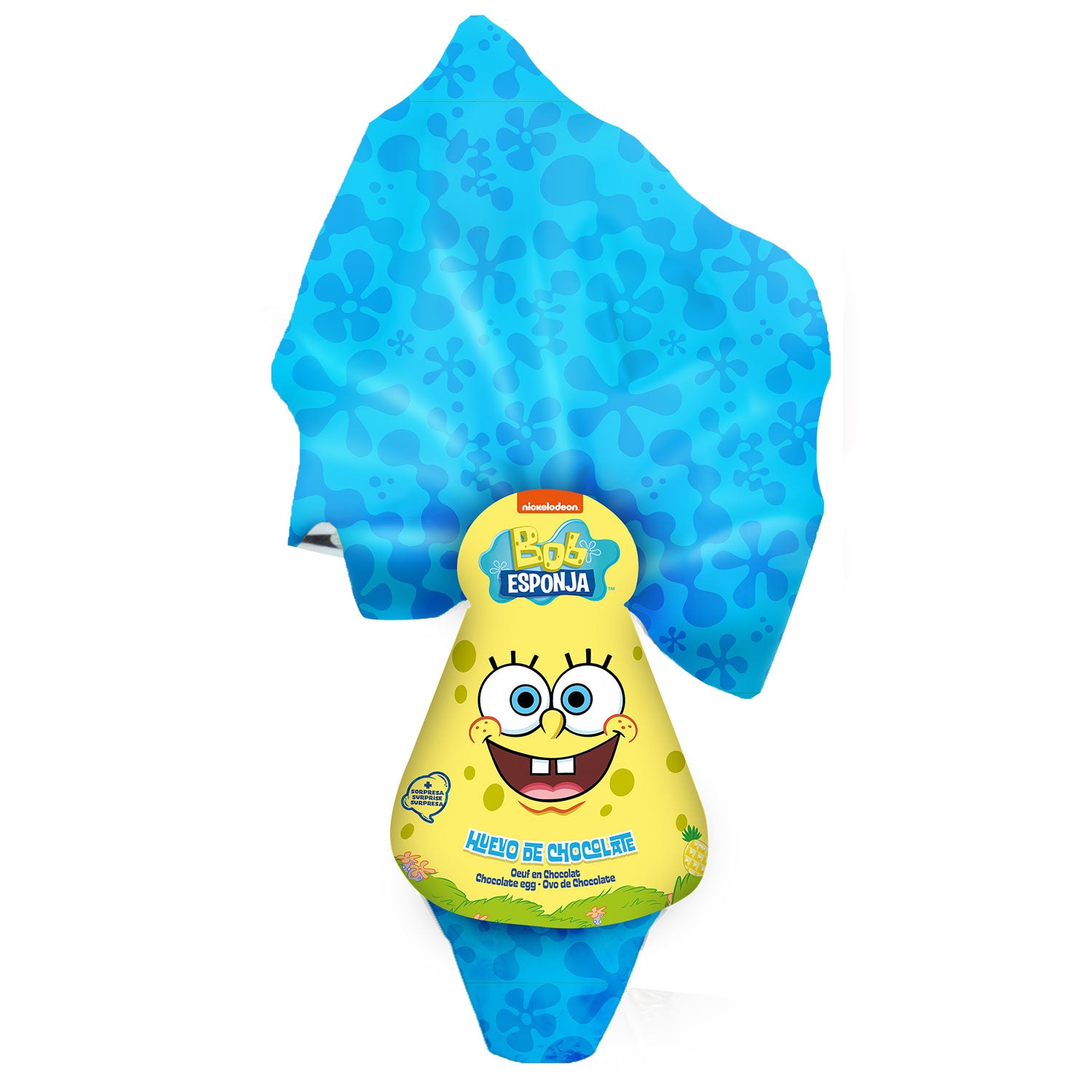 OEUFS DE PÂQUES EN CHOCOLAT BOB L'ÉPONGE 120GR