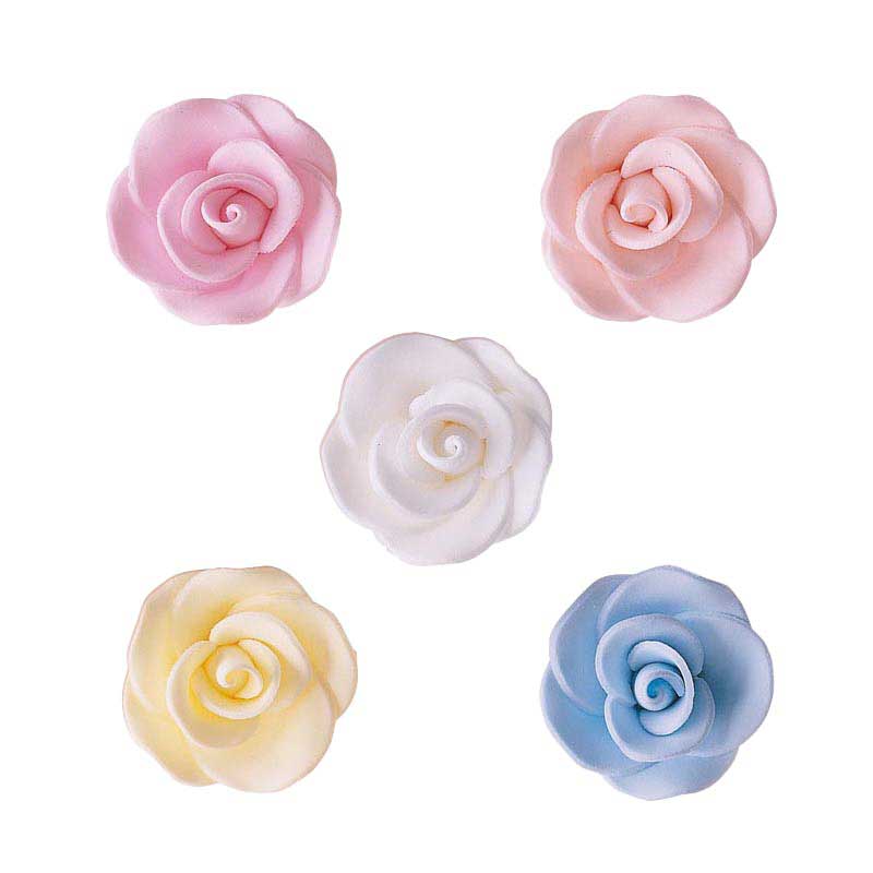 MINI ROSE SUGAR FLOWERS 3CM