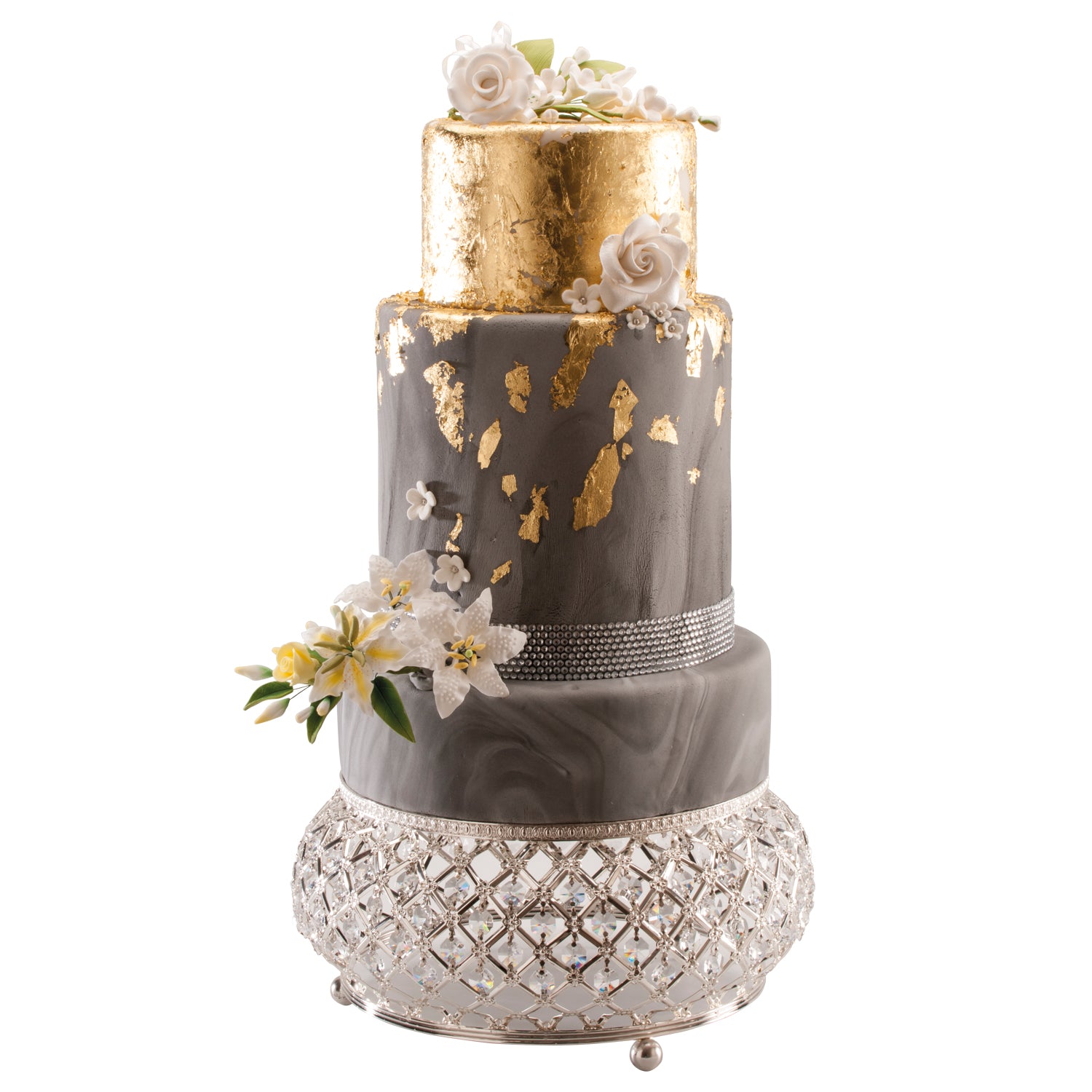 DECORATION EN SUCRE ASSORTIMENT GARDENIA 15CM