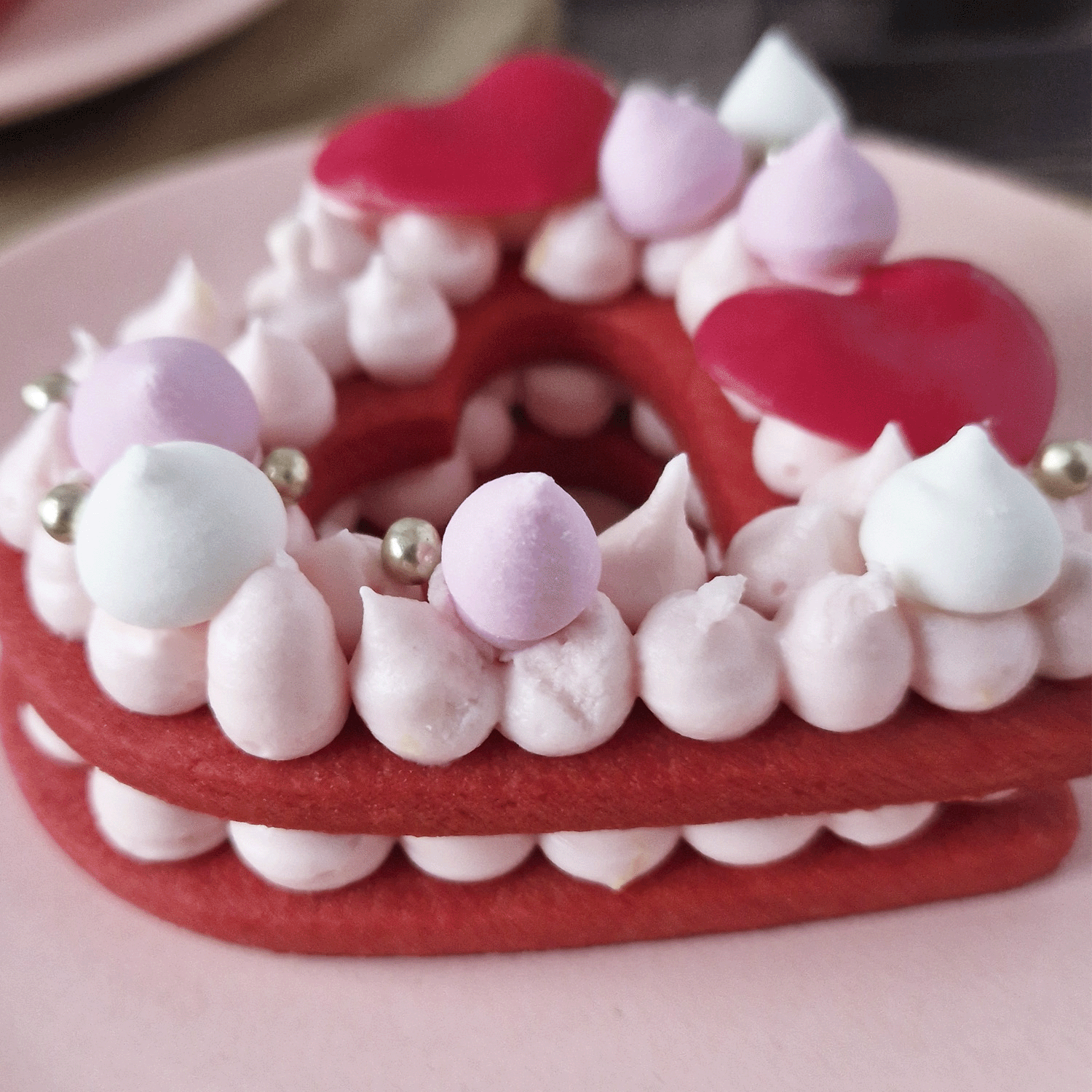 MINI MERINGHE DI ZUCCHERO ROSA LAMPONE 90FR