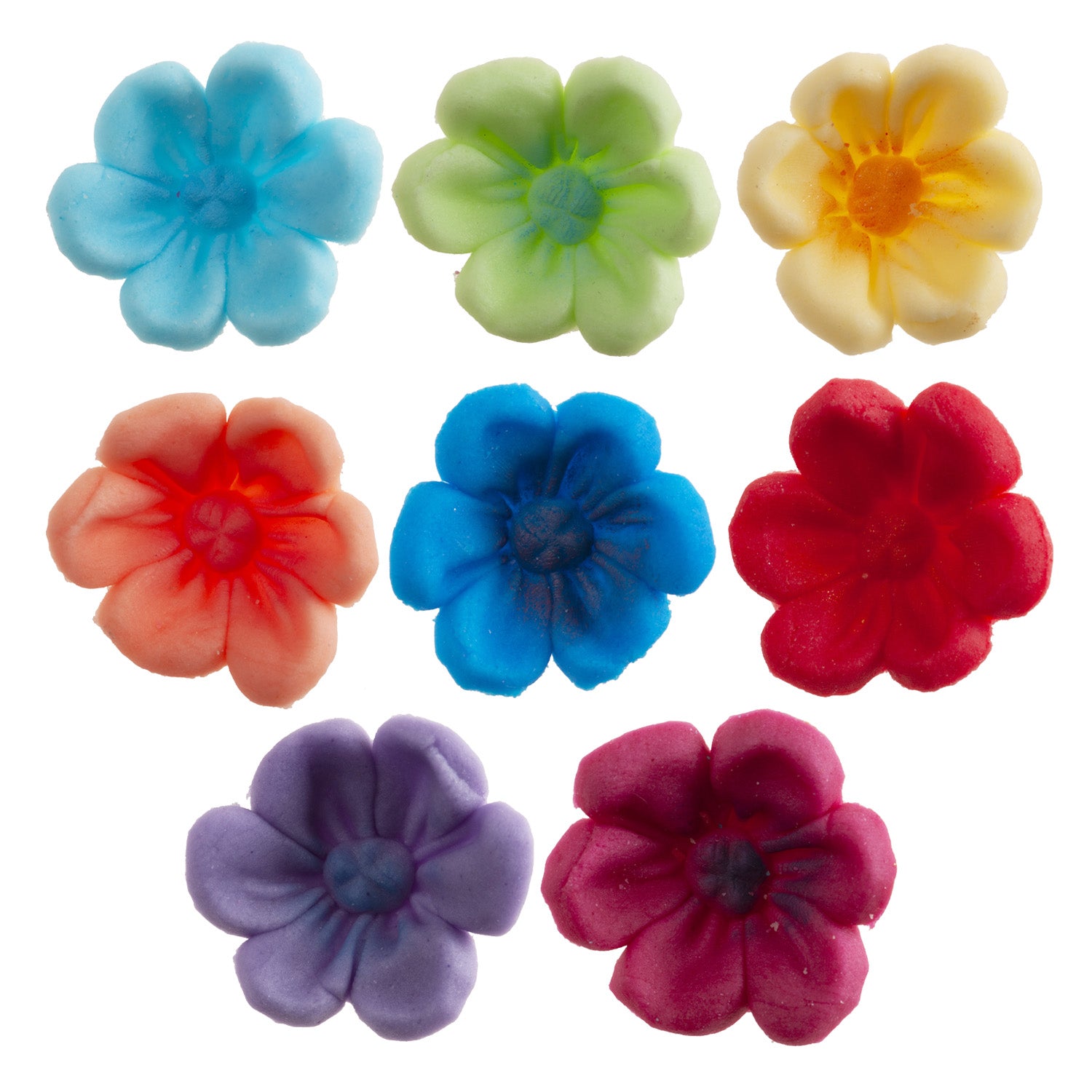 FLOR DE AÇÚCAR SORTIMENTO 8 CORES  Ø 2,5 CM