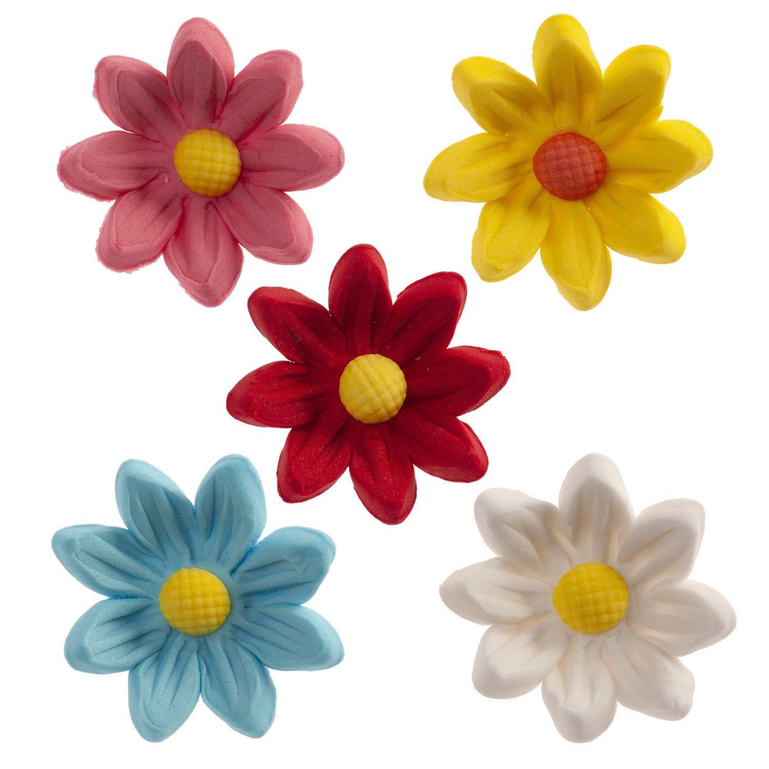 FLOR DE AZÚCAR MARGARITAS 5 COLORES Ø 3CM