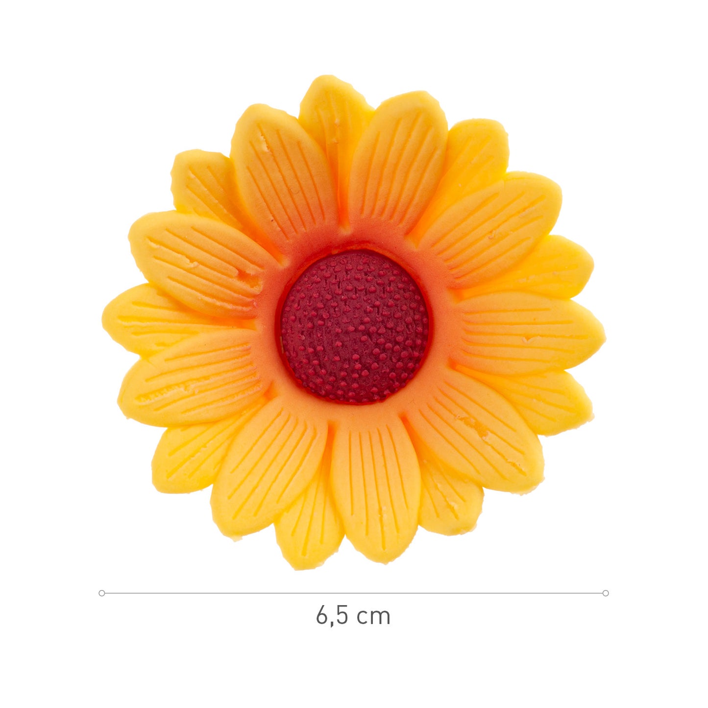 DÉCORATION EN SUCRE MARGUERITES JAUNES Ø 6.5CM