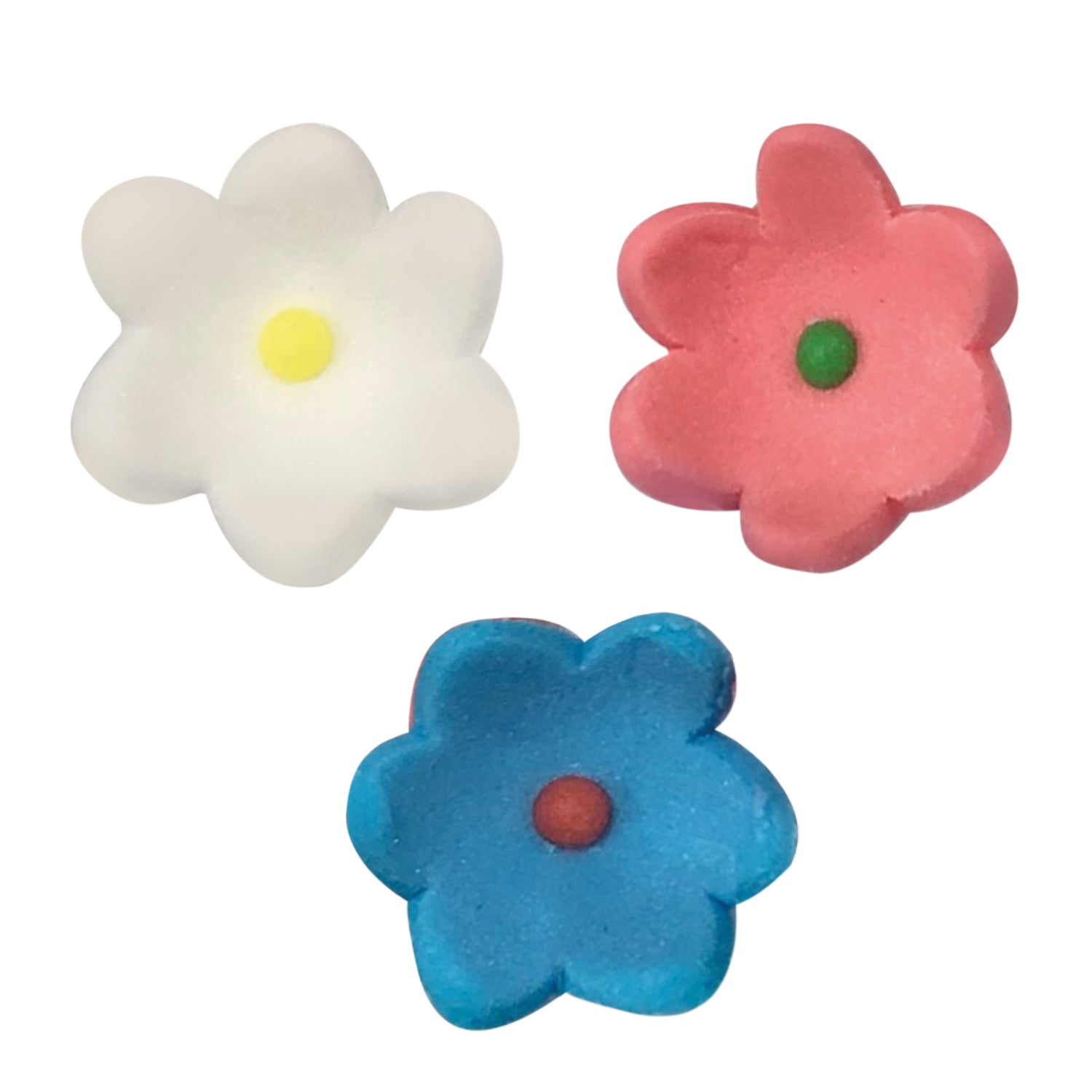 FLEUR STÈLE EN SUCRE COULEURS ASSORTIES Ø 1,5CM