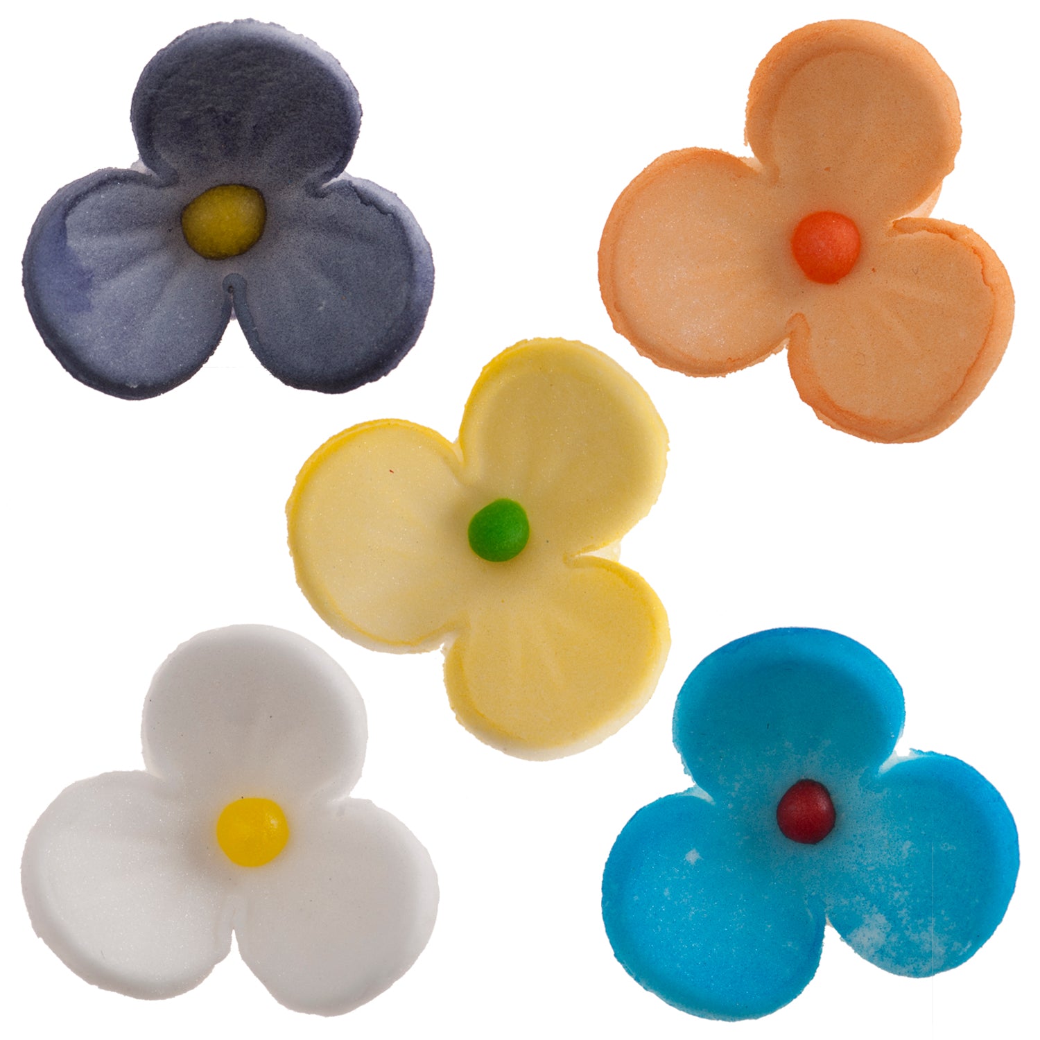 DECORAZIONE DI ZUCCHERO FIORE DI PESCO PASTA 2CM