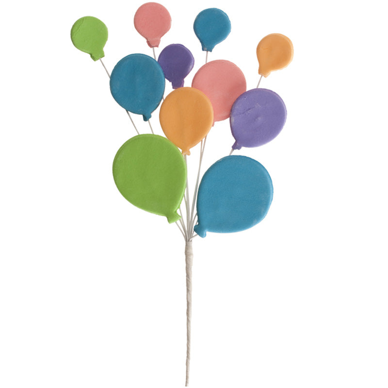 MAZZO DECORAZIONE ZUCCHERO PALLONCINI DI ZUCCHERO 26CM