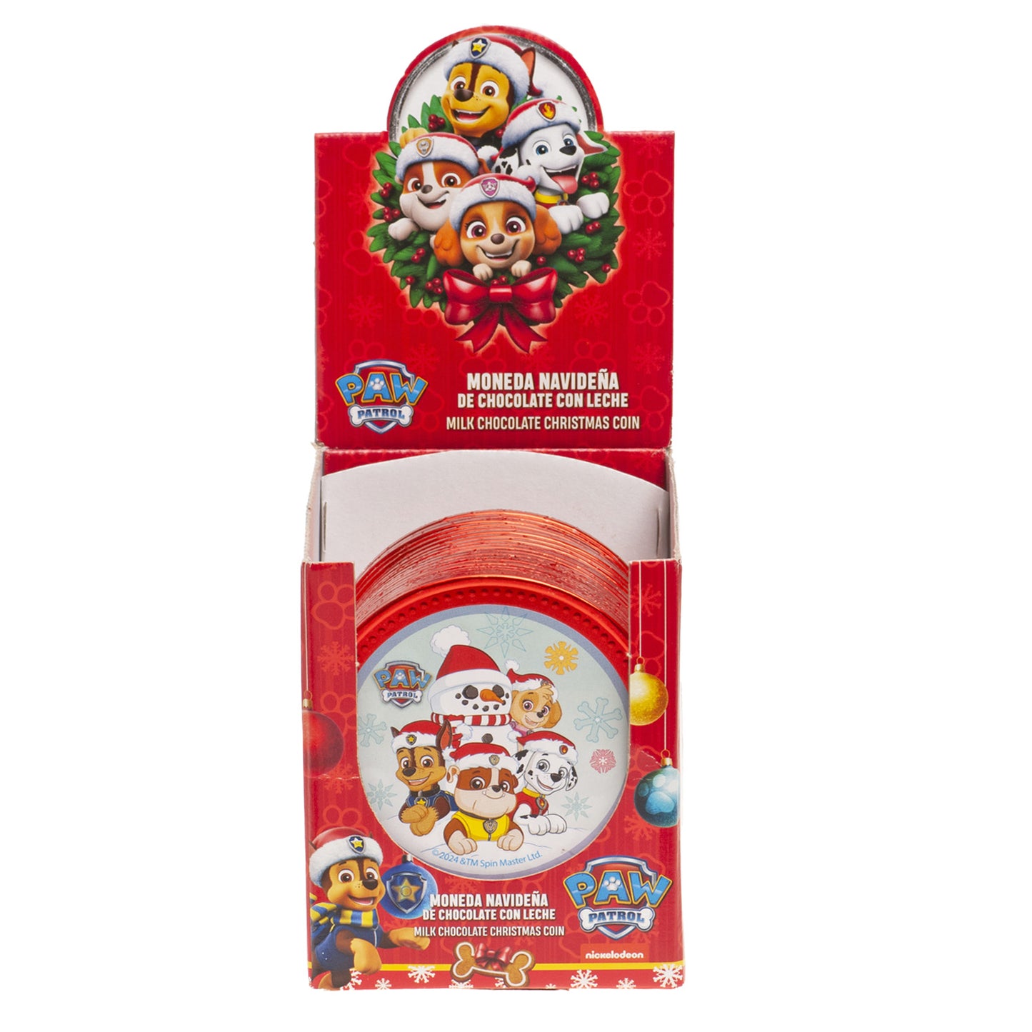 PAW PATROL CHRISTMAS CHOCOLATE COINS 50GR