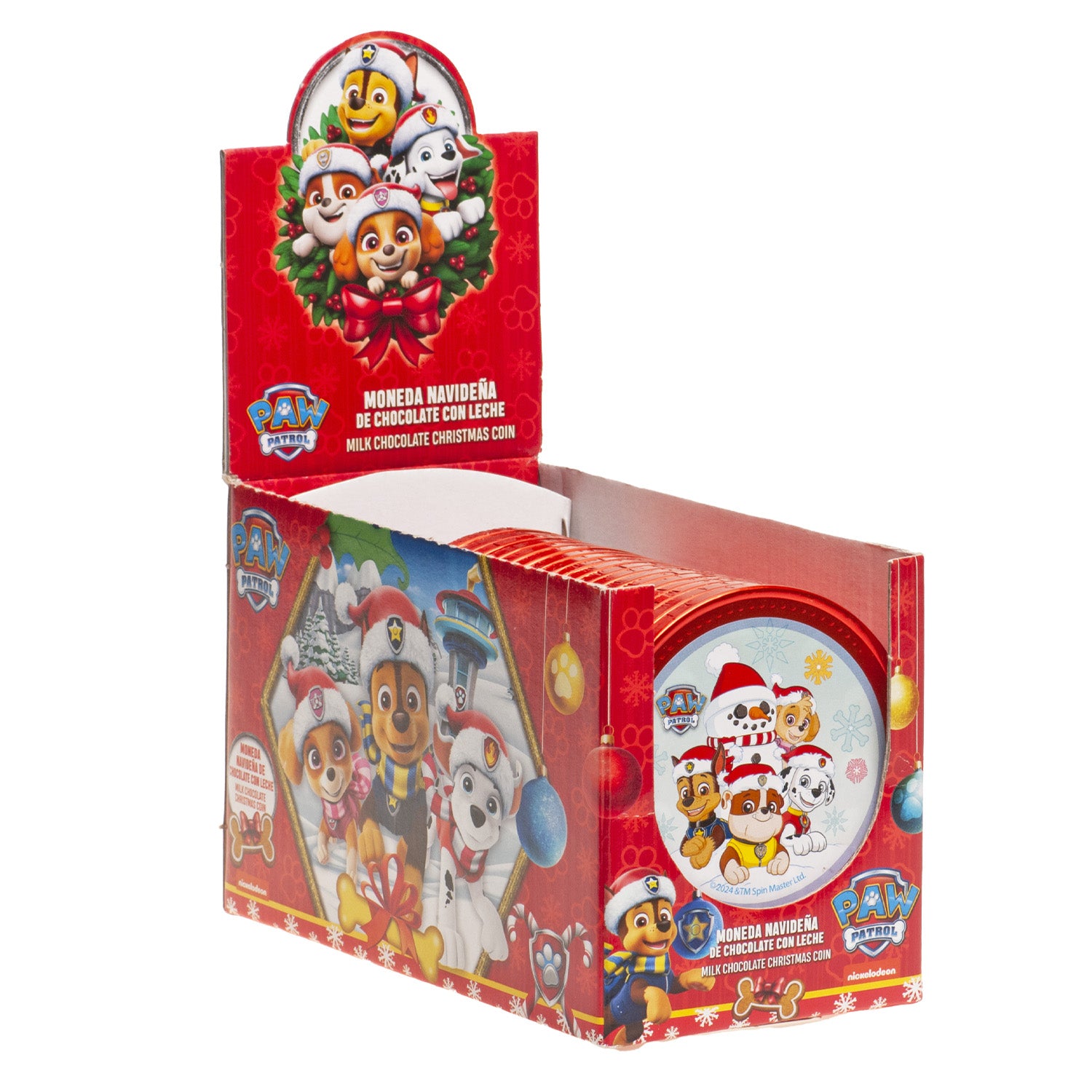 MONEDAS CHOCOLATE DE NAVIDAD PAW PATROL 50GR