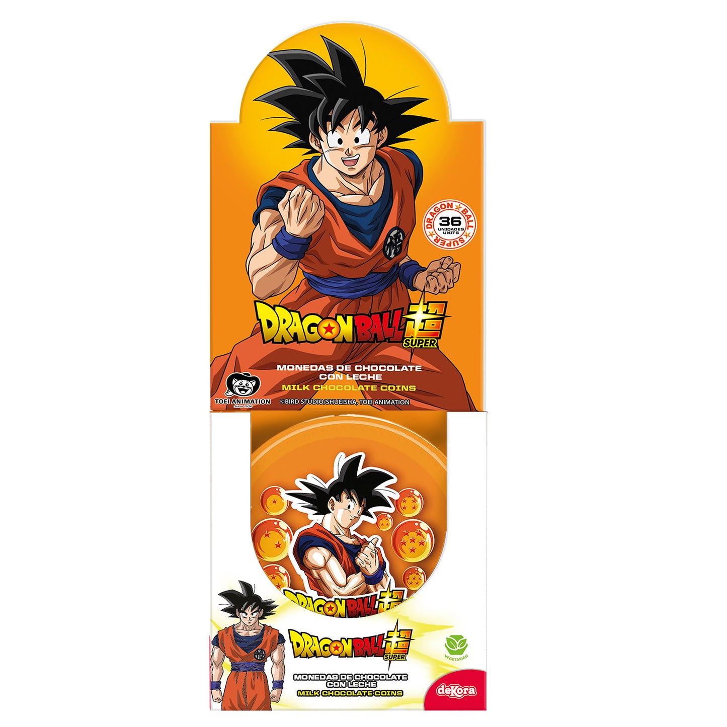 PIÈCES DE MONNAIE EN CHOCOLAT DRAGON BALL 26GR