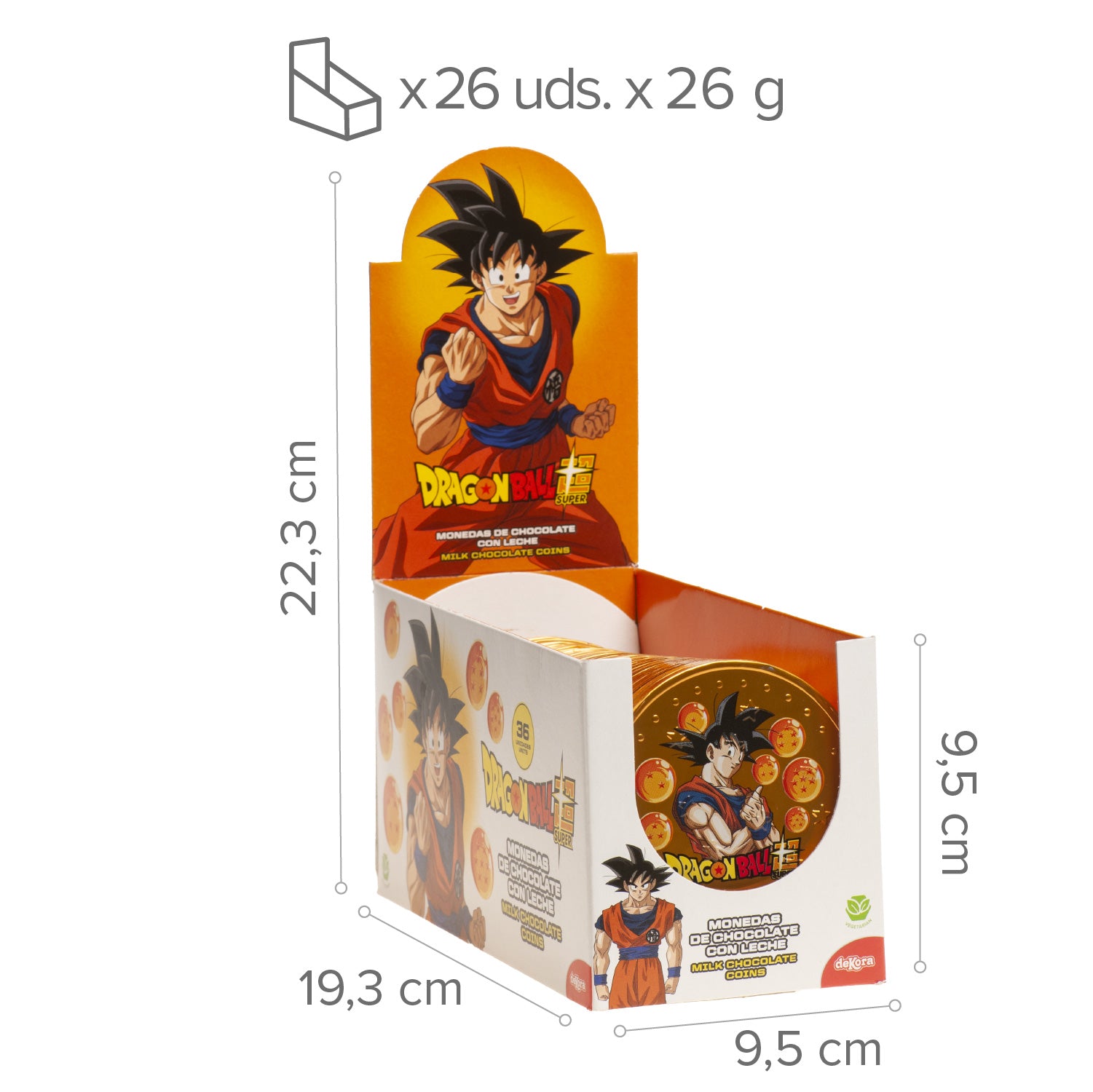 MONETE DI CIOCCOLATO DRAGON BALL 26GR