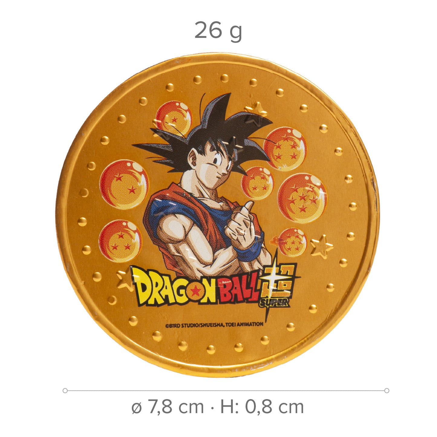 DRAGON BALL CHOCOLATE COINS 26GR