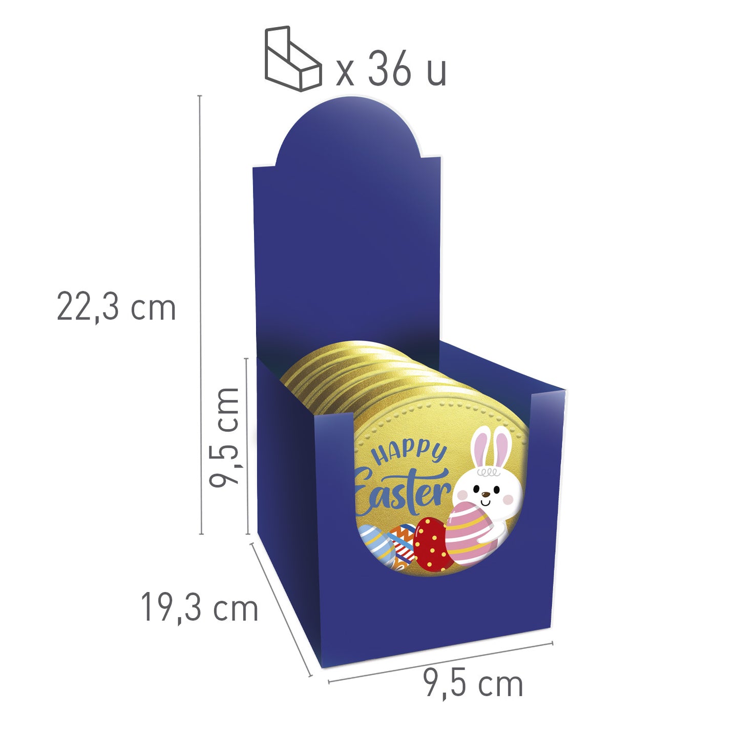 MOEDAS DE CHOCOLATE DE PÁSCOA 26GR