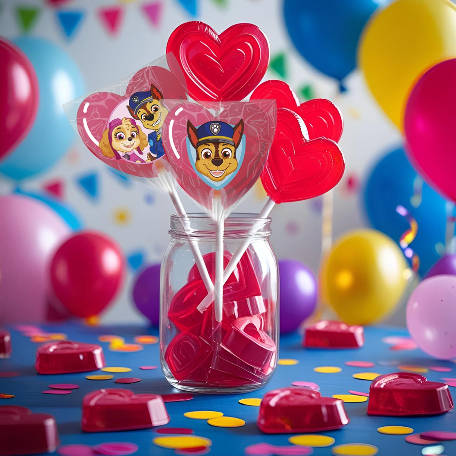 PIRULETAS CARAMELO CORAZÓN PAW PATROL 13.9GR