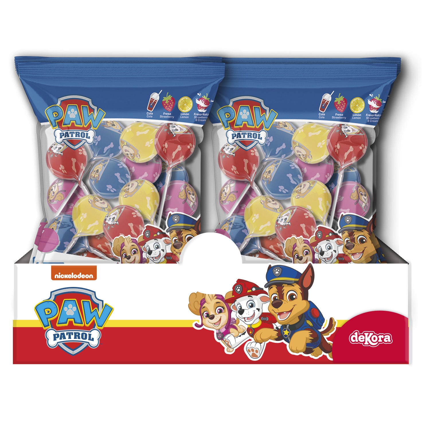 CARAMELO CON PALO SABORES SURT. PAW PATROL 12GR