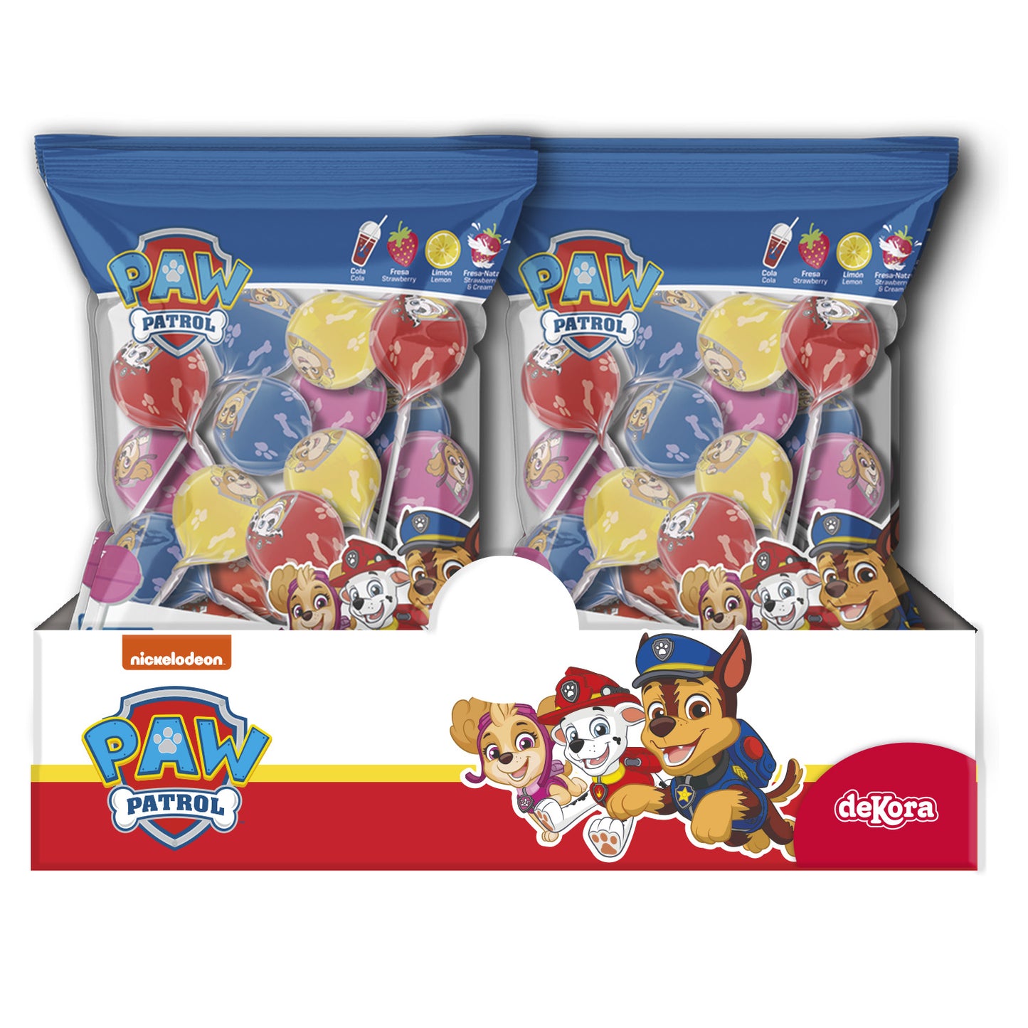 CARAMELO CON PALO SABORES SURT. PAW PATROL 12GR