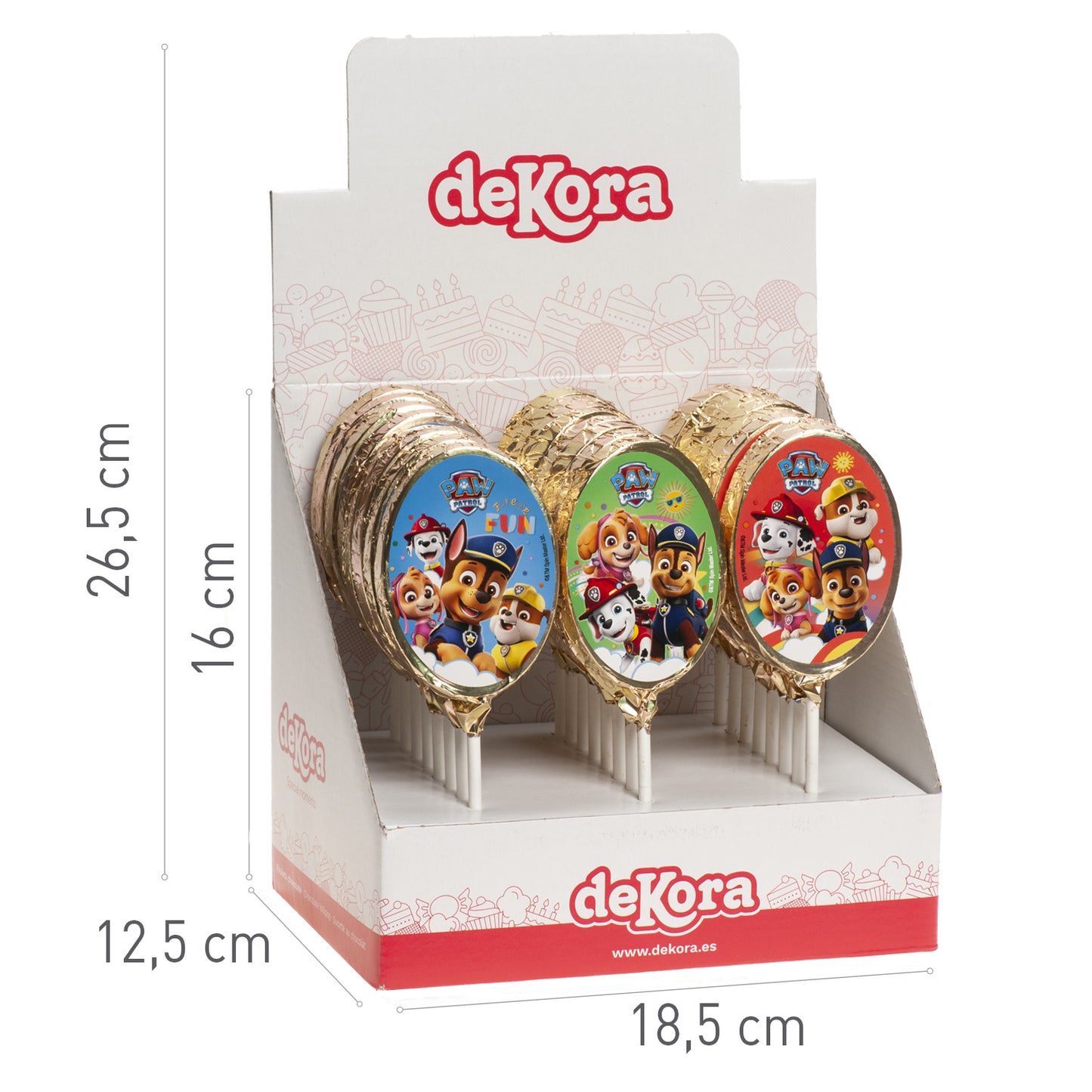 PIRULETAS CHOCOLATE PAW PATROL 30 GR