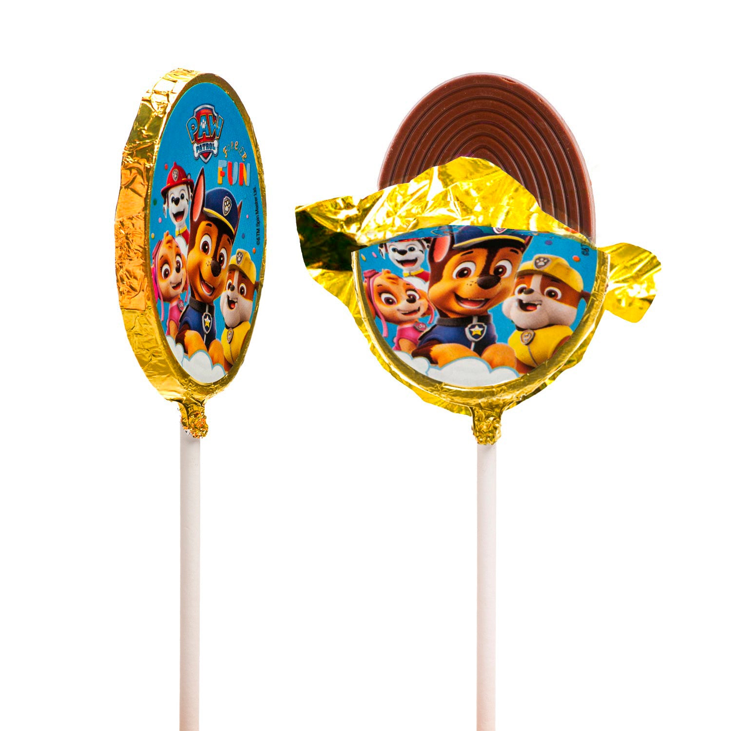 PIRULETAS CHOCOLATE PAW PATROL 30 GR