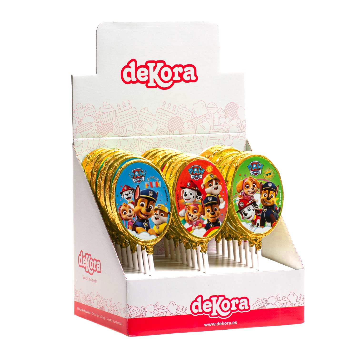 PIRULETAS CHOCOLATE PAW PATROL 30 GR